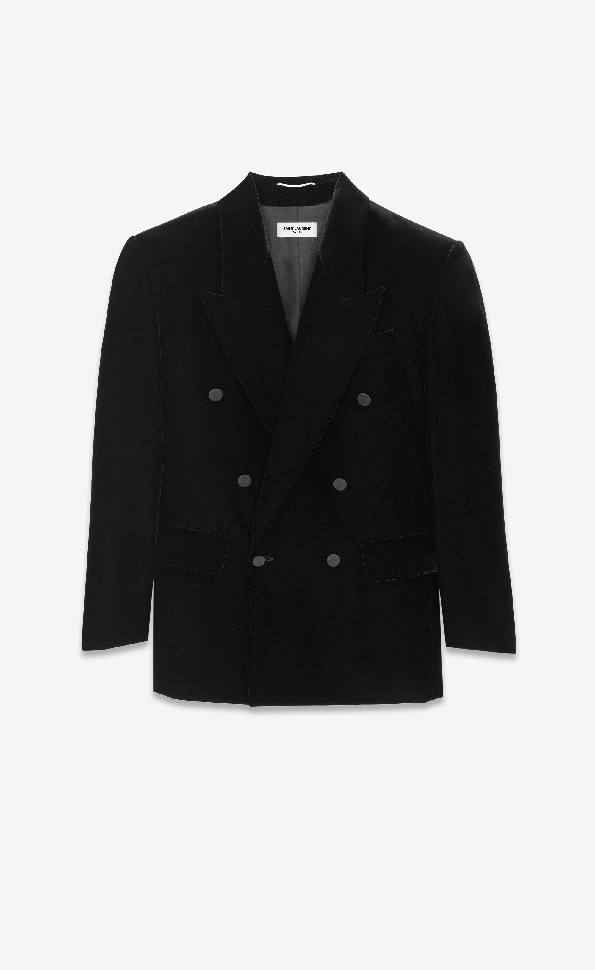Saint Laurent Paris oversized jacket in velvet Size US XL / EU 56 / 4 - 1 Preview