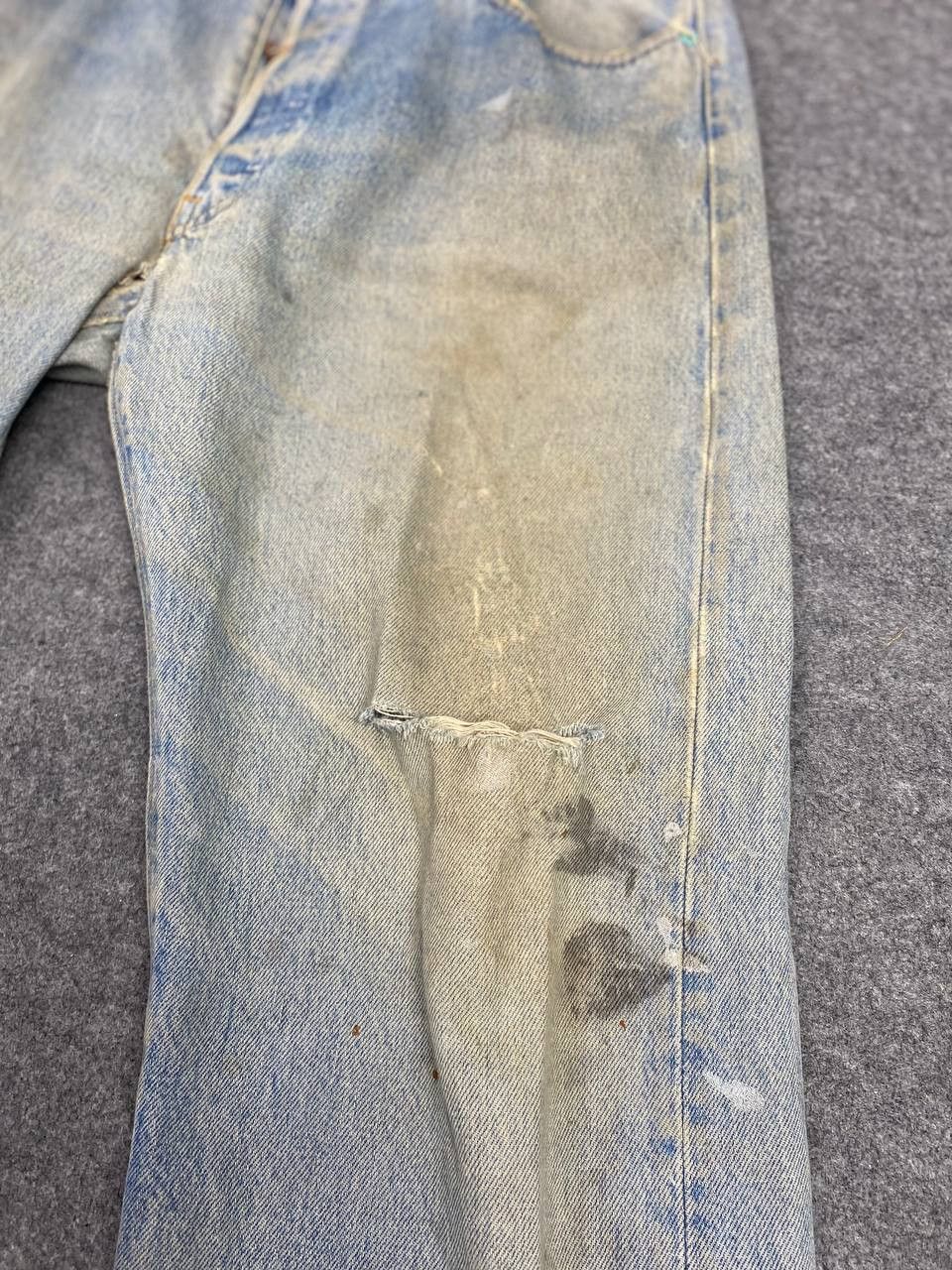 Levi's vintage levis 501 single R distressed denim Size US 36 / EU 52 - 13 Thumbnail