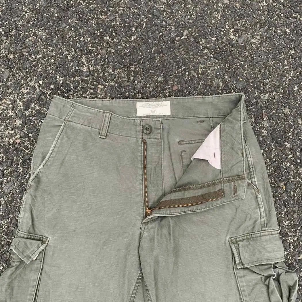 StraightFaded Japanese Vintage Trousers Faded Utility Avirex Combat Cargo Size US 29 - 5 Thumbnail