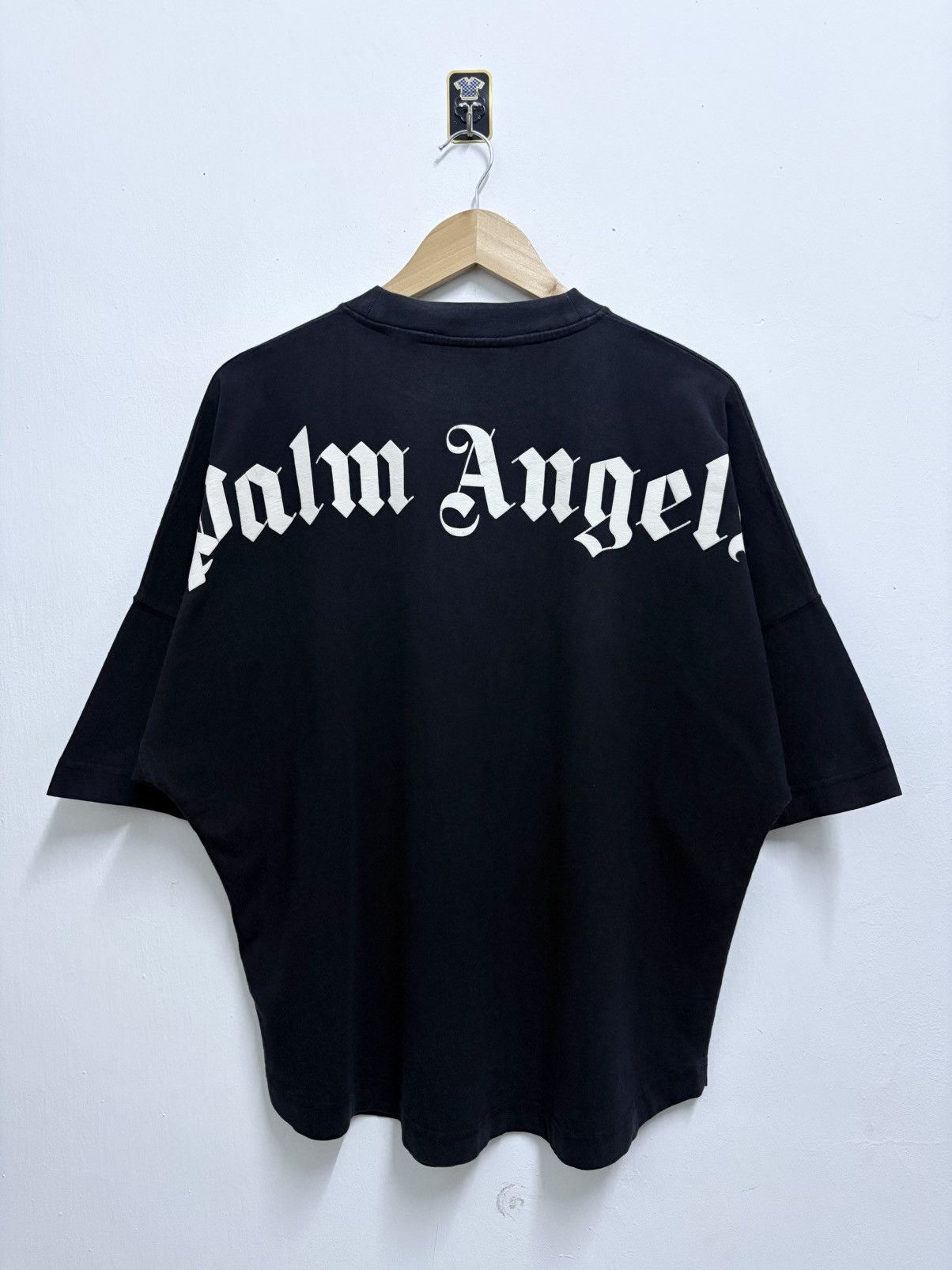 Palm Angels 2000's Palm Angels - Black Curved Classic Baggy T-Shirt Size US M / EU 48-50 / 2 - 1 Thumbnail