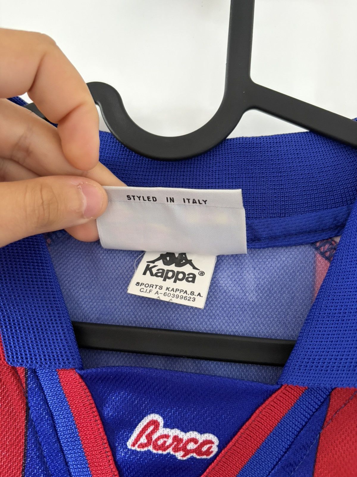 Barcelona kappa 1995-1997 domowa Vintage — zdjęcie 5