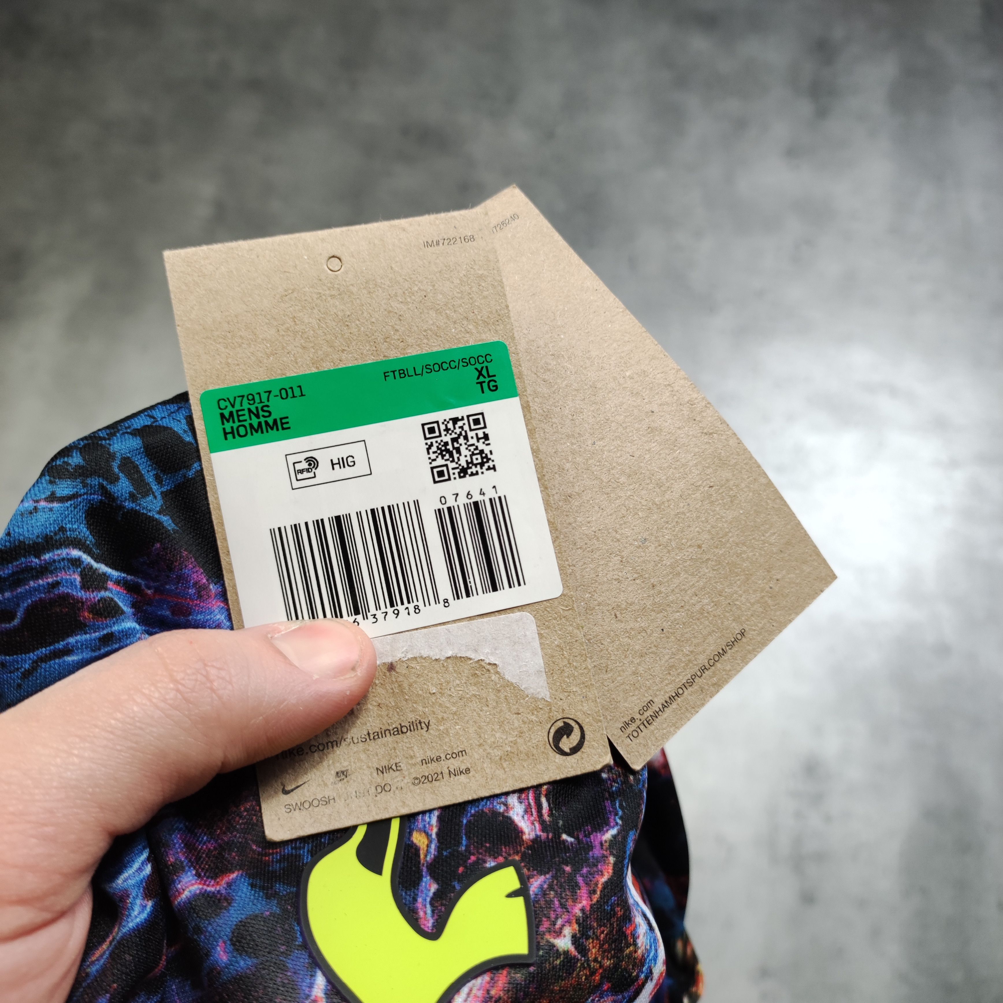Designer × Nike RARE Football Nike x Tottenham London Away 2021 Jersey Size US XL / EU 56 / 4 - 6 Thumbnail