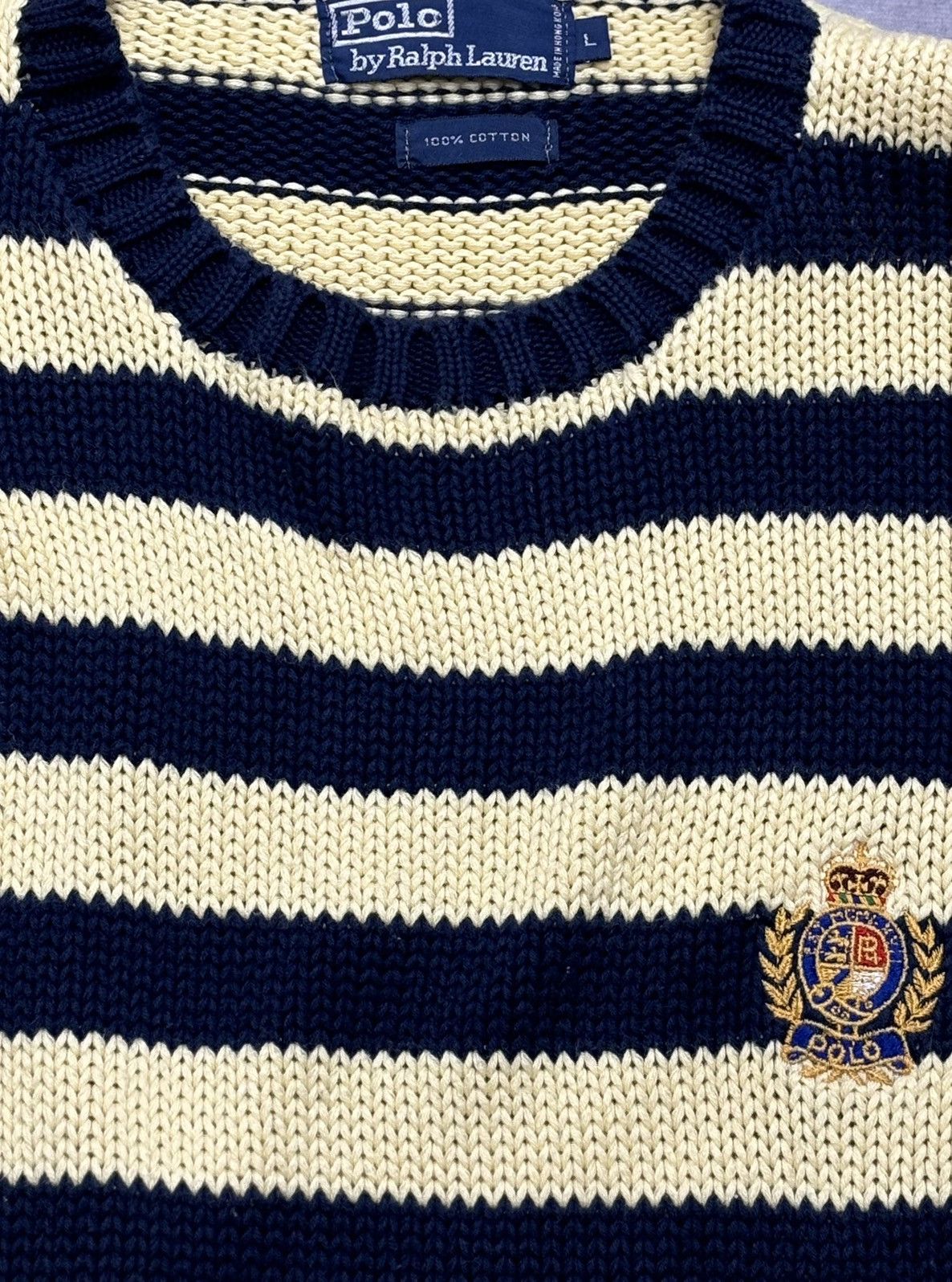 Ralph Lauren 90’s Vintage Polo Ralph Lauren Cotton Knit Sweater Size US L / EU 52-54 / 3 - 2 Thumbnail