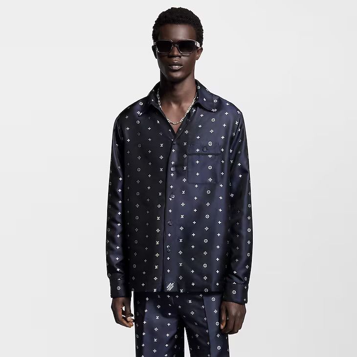 Monogram Silk Pyjama Shirt - 37 S