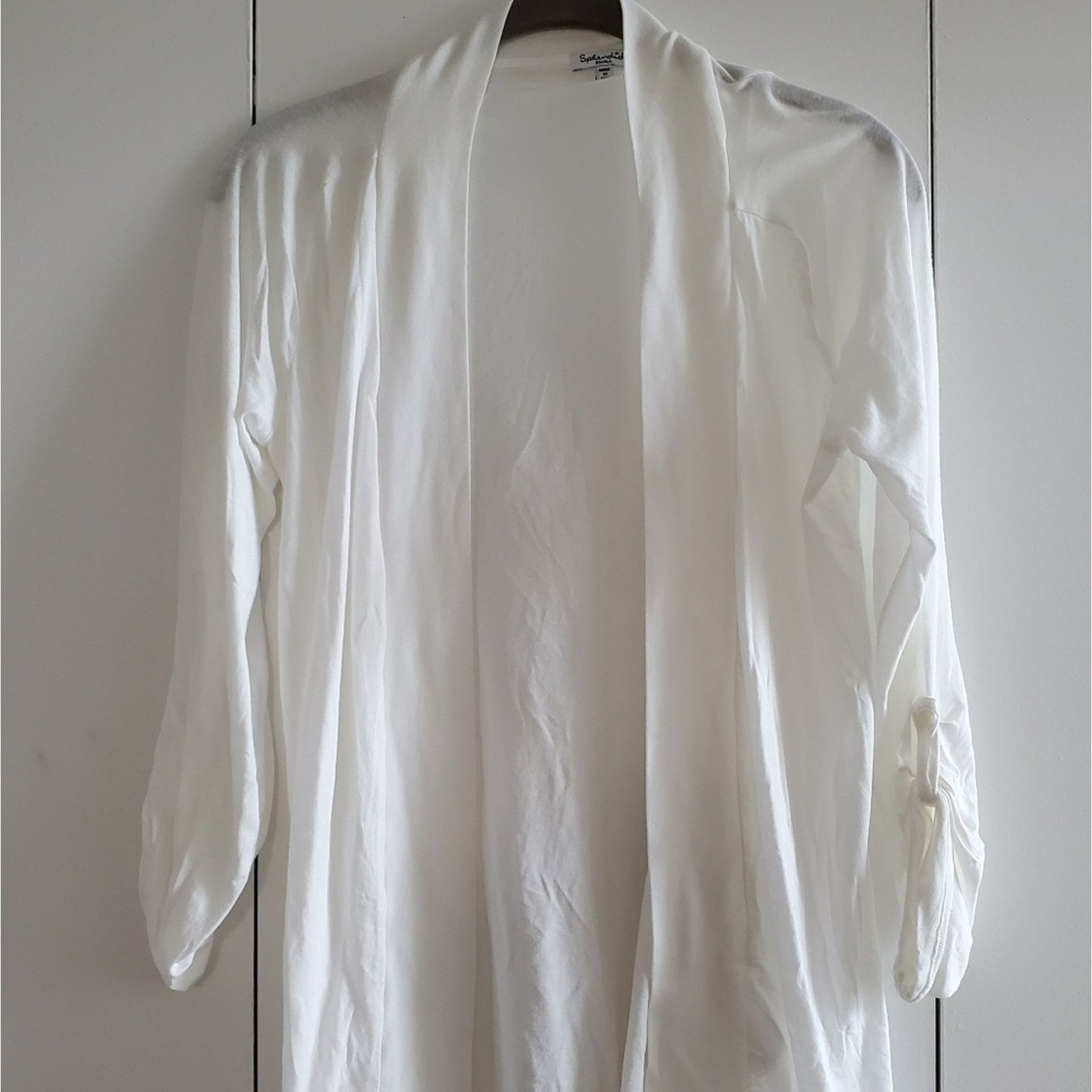 Splendid Splendid white cardigan women's size small with 3/4 sleeves. Size S / US 4 / IT 40 - 1 Thumbnail