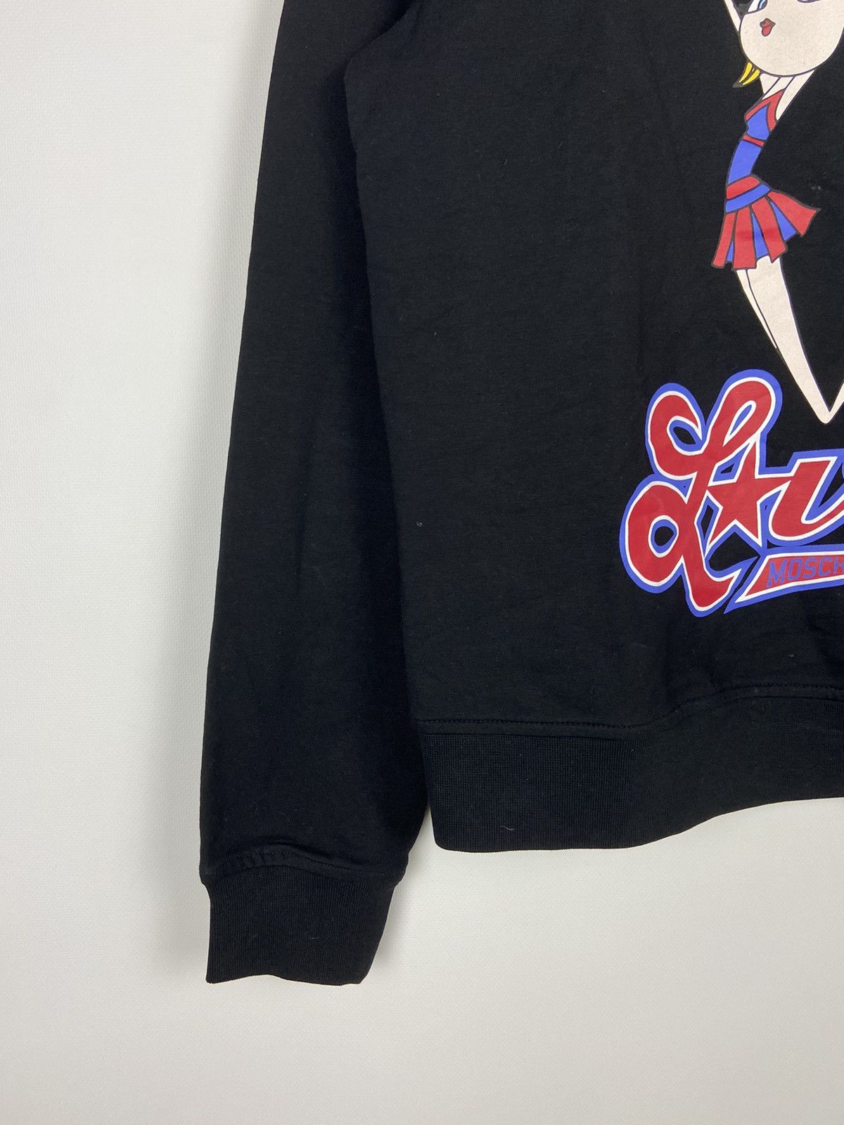 Love Moschino × Moschino Love Moschino Cheerleader Black Sweatshirt Luxury Size M / US 6-8 / IT 42-44 - 6 Thumbnail