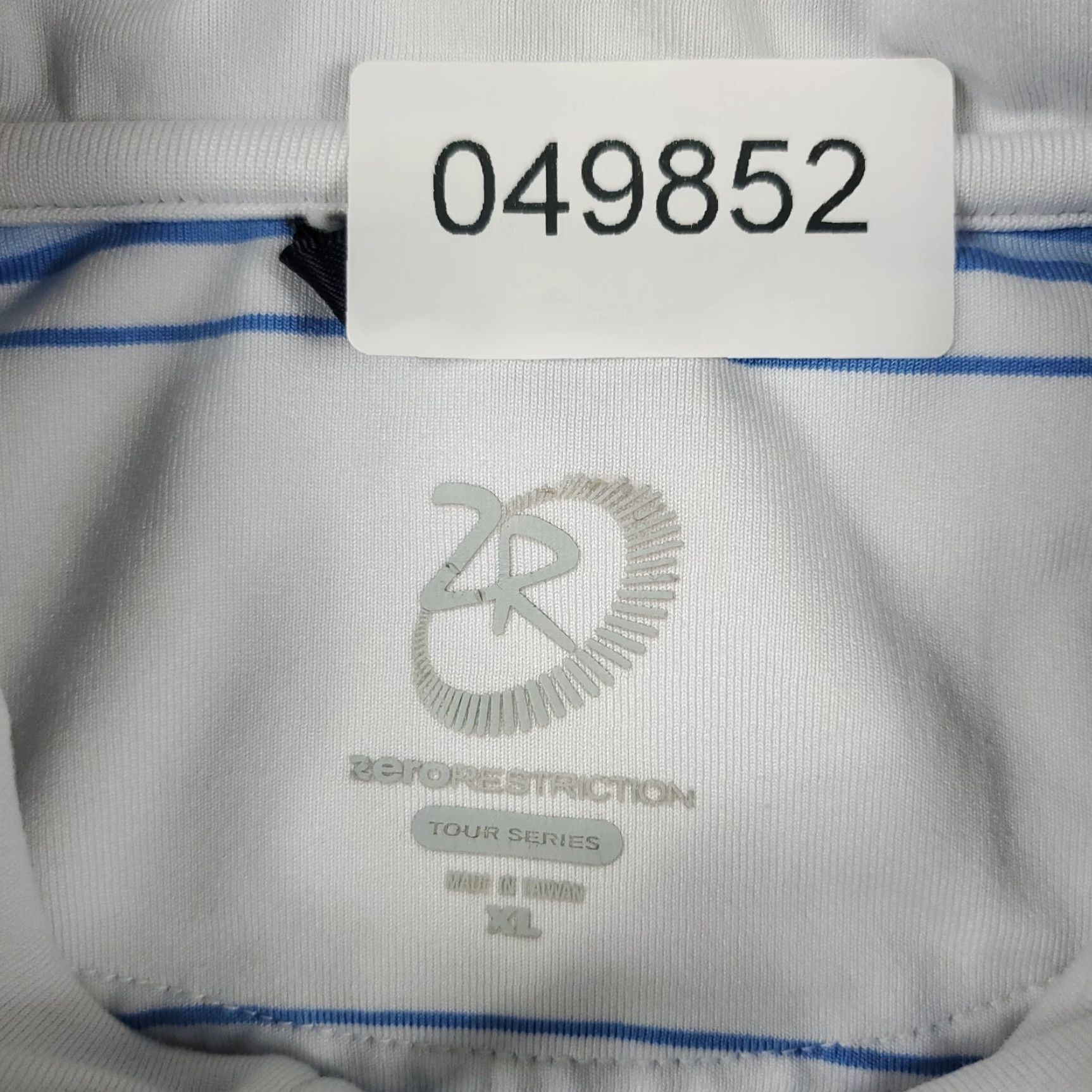 Vintage Zero Restriction Polo Shirt Mens XL White Striped Polo Short Sleeve Casual Shirt Vintage? No. Size US XL / EU 56 / 4 - 8 Thumbnail