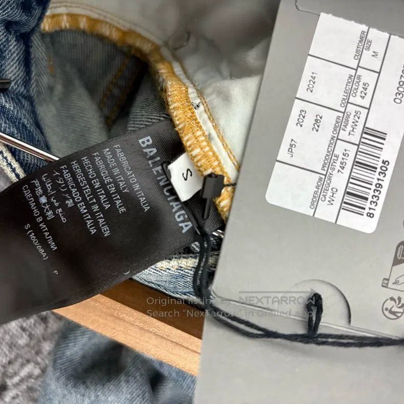 Balenciaga Balenciaga size S Distressed Washed Destroyed Denim Longs Size US 27 - 4 Thumbnail