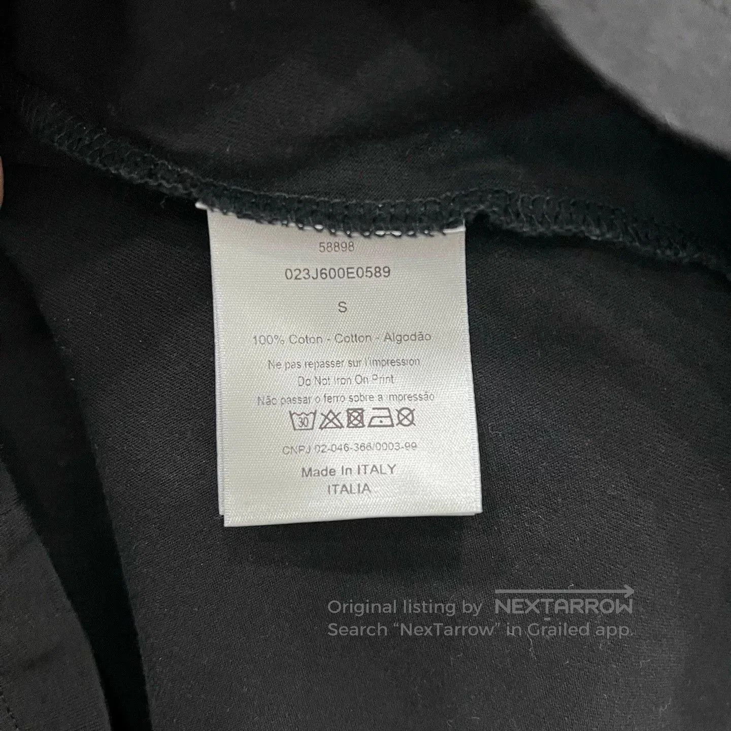 Japanese Brand Dior x Daniel Arsham Crystal Crack Tee. Size US S / EU 44-46 / 1 - 6 Thumbnail