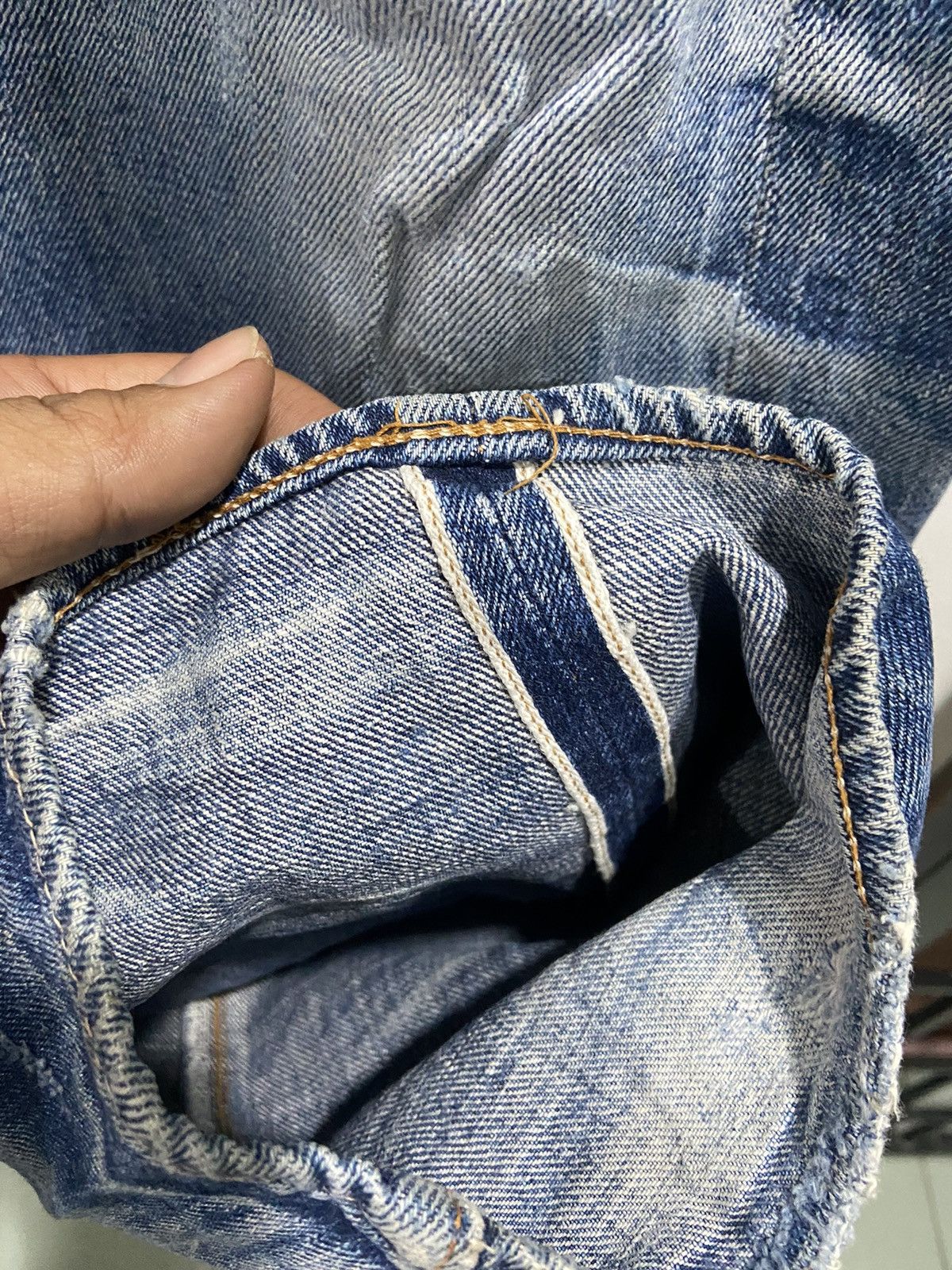 Denime Denime thrashed selvedge Japan jeans Size US 33 - 5 Thumbnail