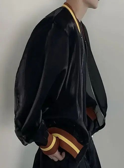 VIBE Avant garde oversized graffiti sheer mesh baseball jacket Size US XL / EU 56 / 4 - 6 Thumbnail