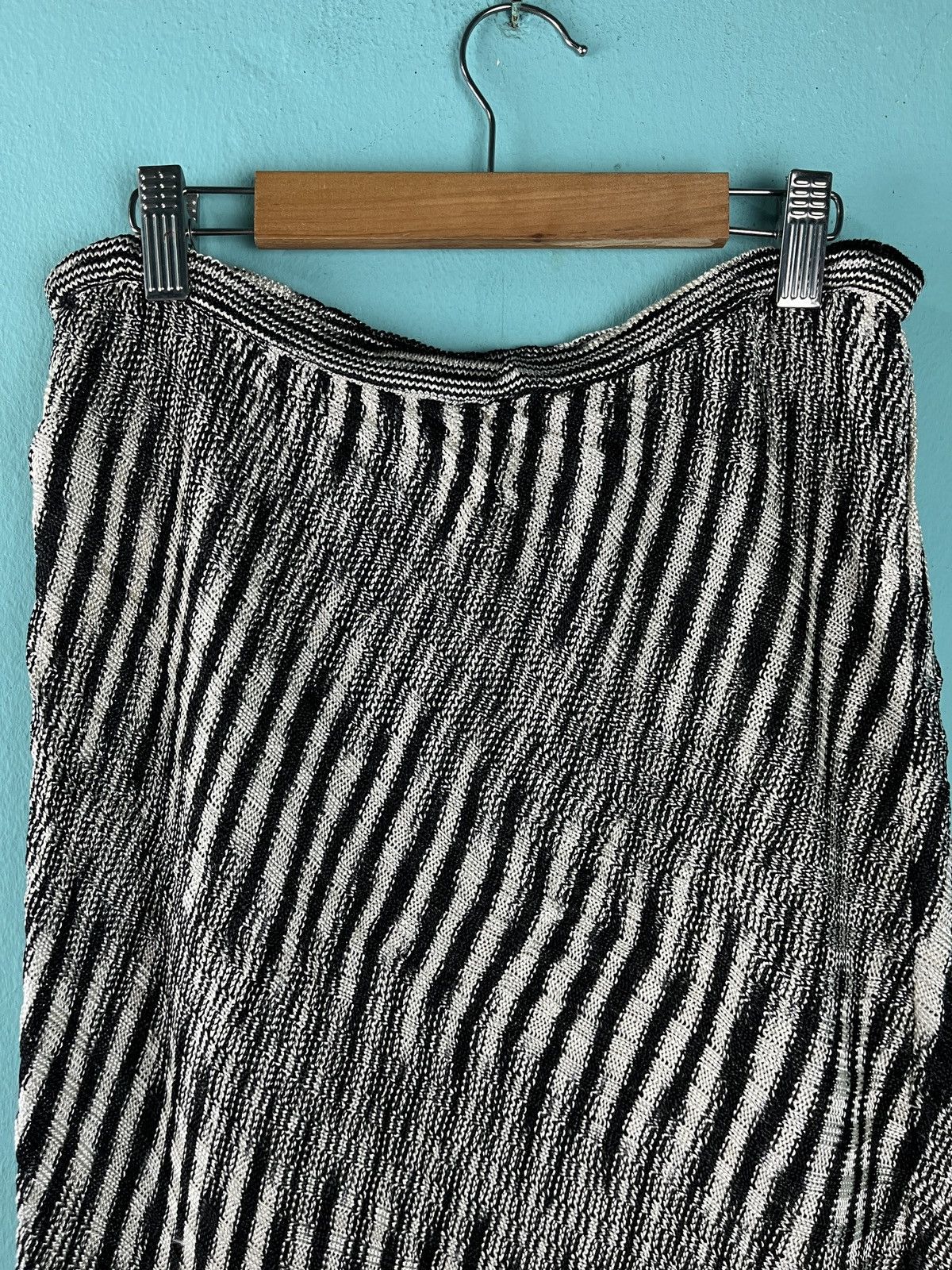 Missoni × Vintage Missoni Knit Black and White Skirt Made in Italy Size 28" / US 6 / IT 42 - 3 Thumbnail