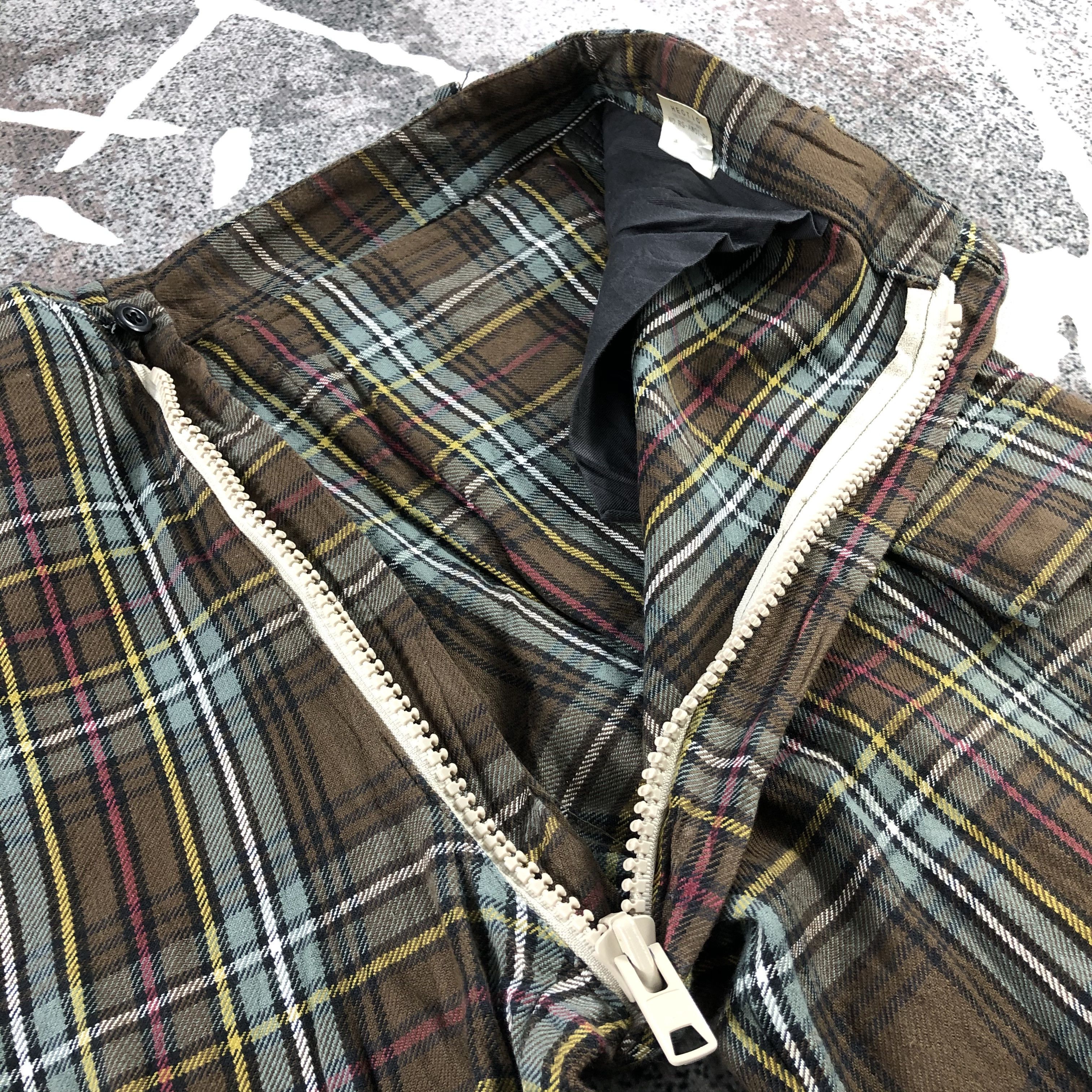 Japanese Brand Roc Star x Mad Hectic Cargo Pants Checked Trousers Size US 34 / EU 50 - 9 Thumbnail