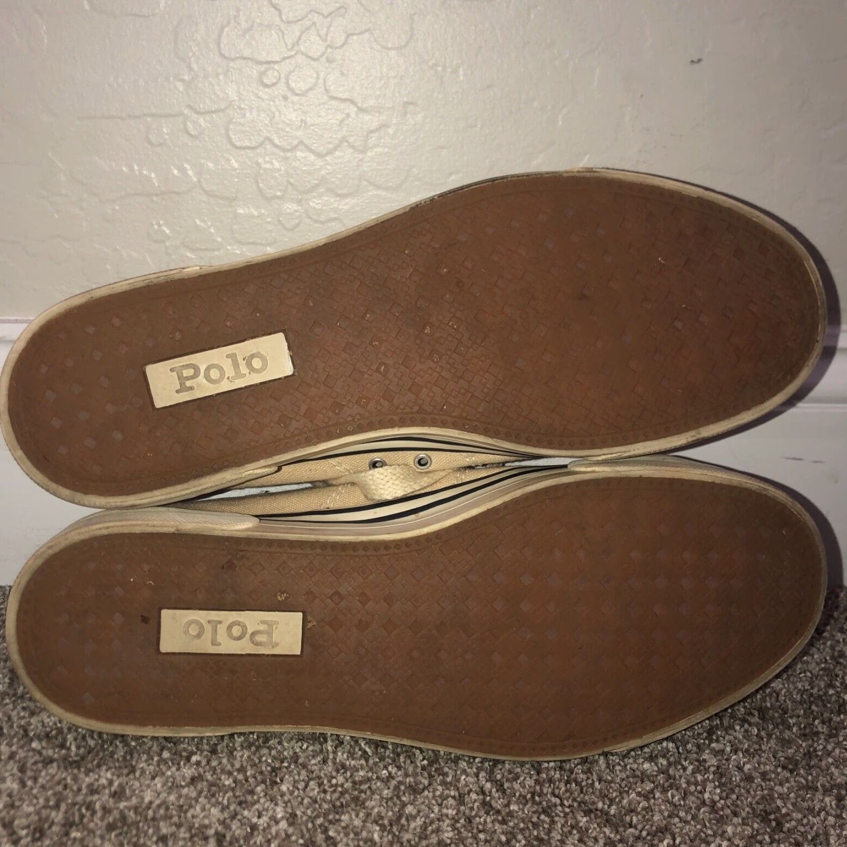 Polo Ralph Lauren Polo Ralph Lauren Beige Lace Up Casual Shoes Mens Size 10 Size US M / EU 48-50 / 2 - 4 Thumbnail
