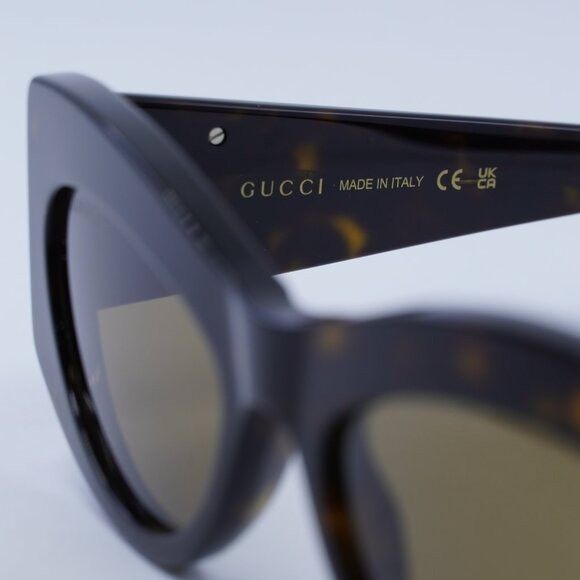 Gucci 🕶️ New Gucci GG1843S 002 Sunglasses - Havana Frame, Brown Size ONE SIZE - 8 Thumbnail