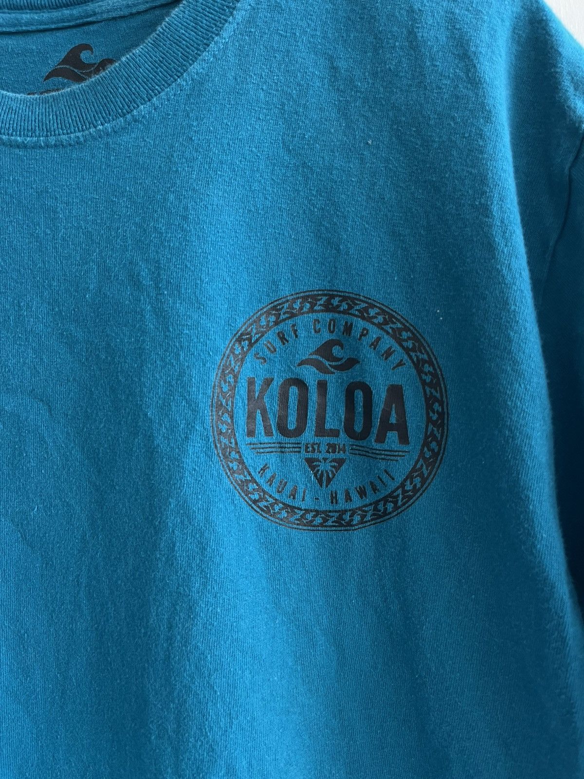 Stussy Koloa Surf Teal 100% Cotton Tee Size US M / EU 48-50 / 2 - 3 Thumbnail