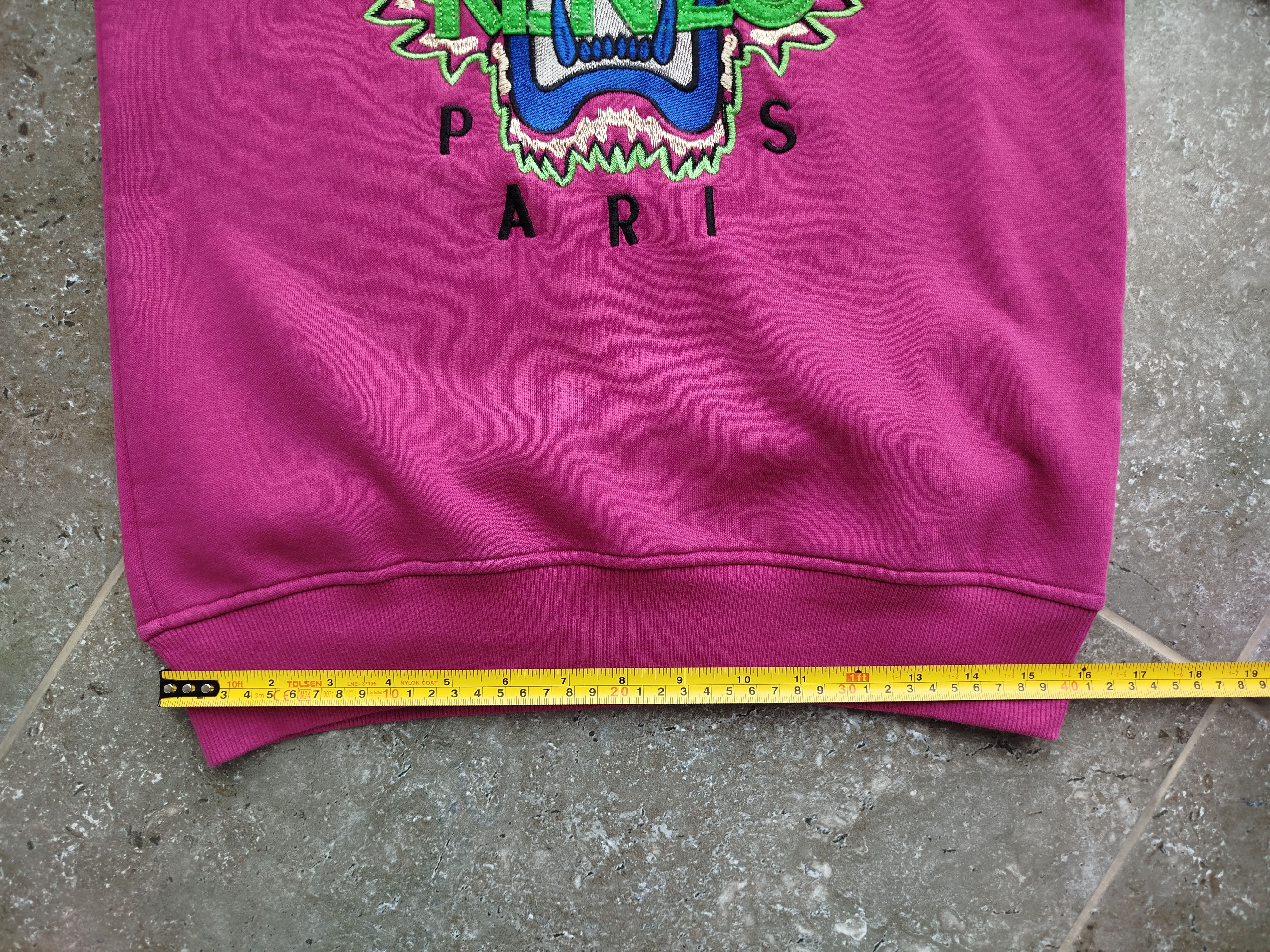 Kenzo Sweatshirt Tiger Head Embroidery Cotton Vintage Size M Size M / US 6-8 / IT 42-44 - 13 Thumbnail