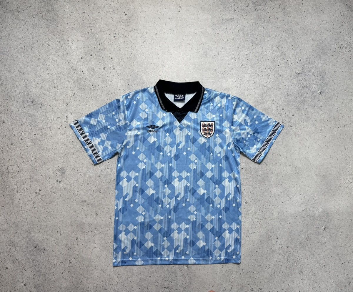 Umbro Umbro England Team 1990 Vintage 90’s Jersey Soccer Size US L / EU 52-54 / 3 - 1 Thumbnail