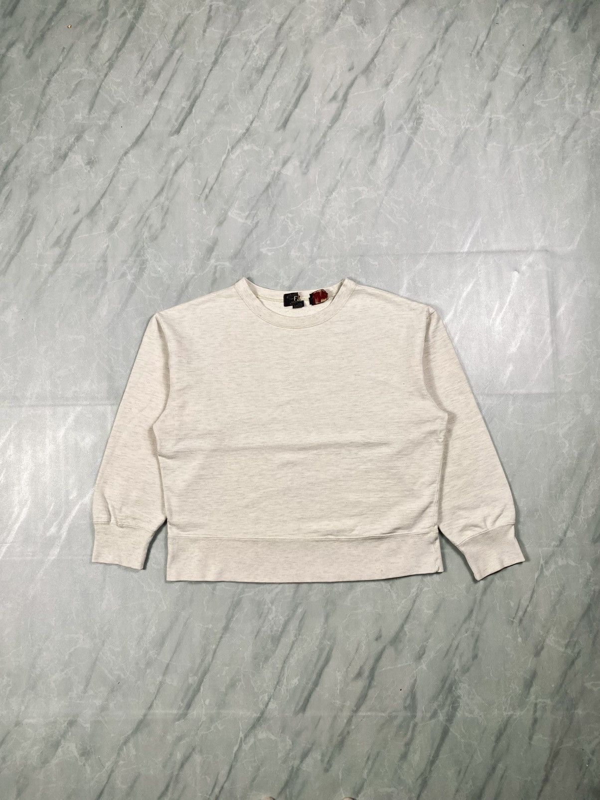 RRL Ralph Lauren Grail Vintage RRL Made In Usa Boxy Crop Blank Crewneck Size US S / EU 44-46 / 1 - 1 Thumbnail