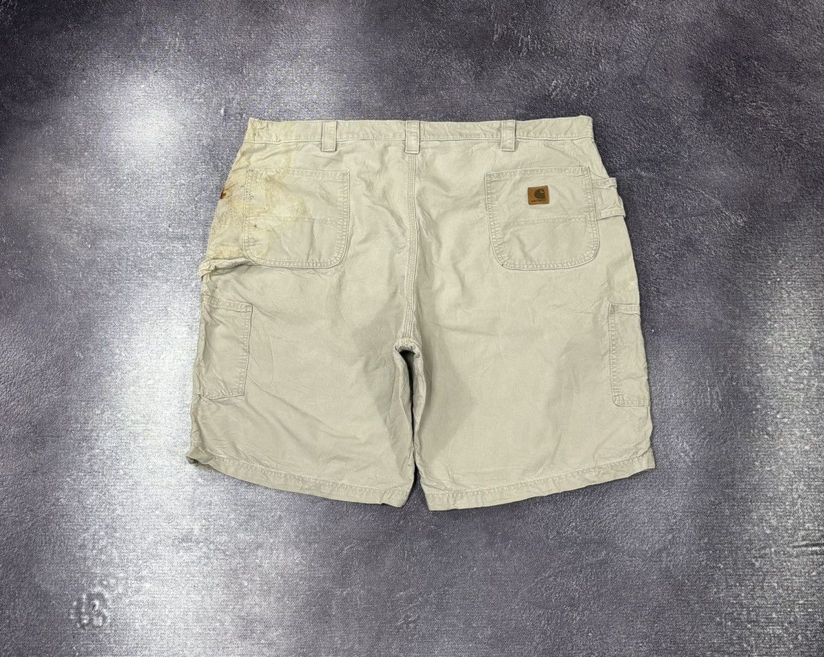 Carhartt Vintage Carhartt Y2K Beige Work Hype Baggy Shorts Size US 44 / EU 60 - 1 Thumbnail
