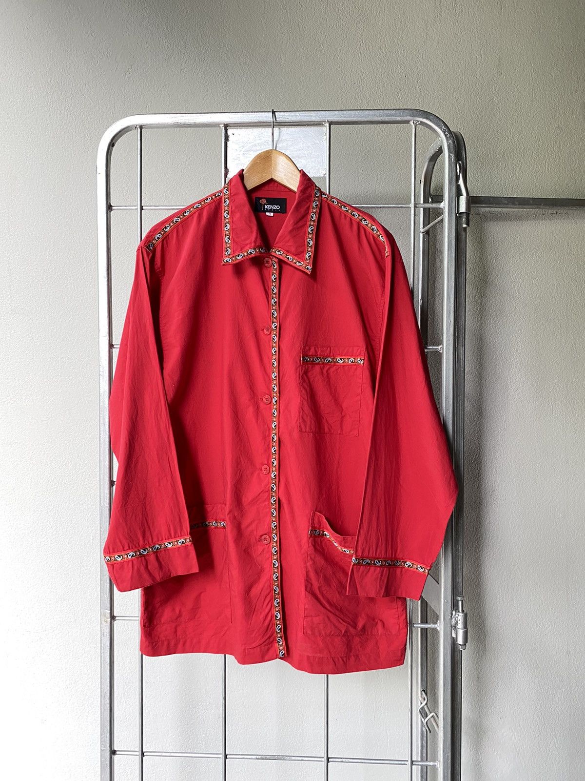 Kenzo KENZO Red Long-Sleeve Shirt Size M / US 6-8 / IT 42-44 - 10 Thumbnail