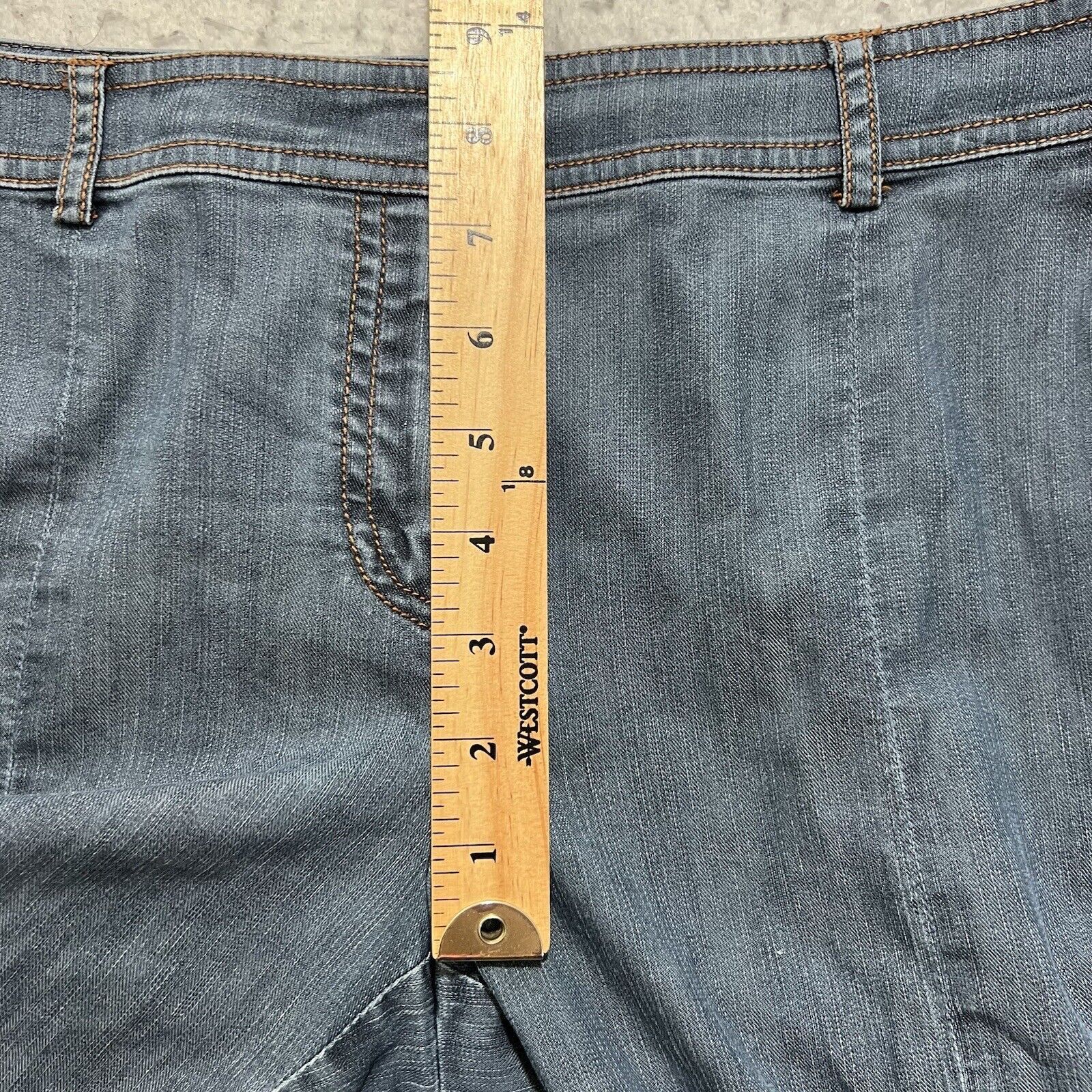 Other St. John 6 Denim Straight Leg Mid Rise Navy Blue Jeans Size 28" / US 6 / IT 42 - 9 Thumbnail