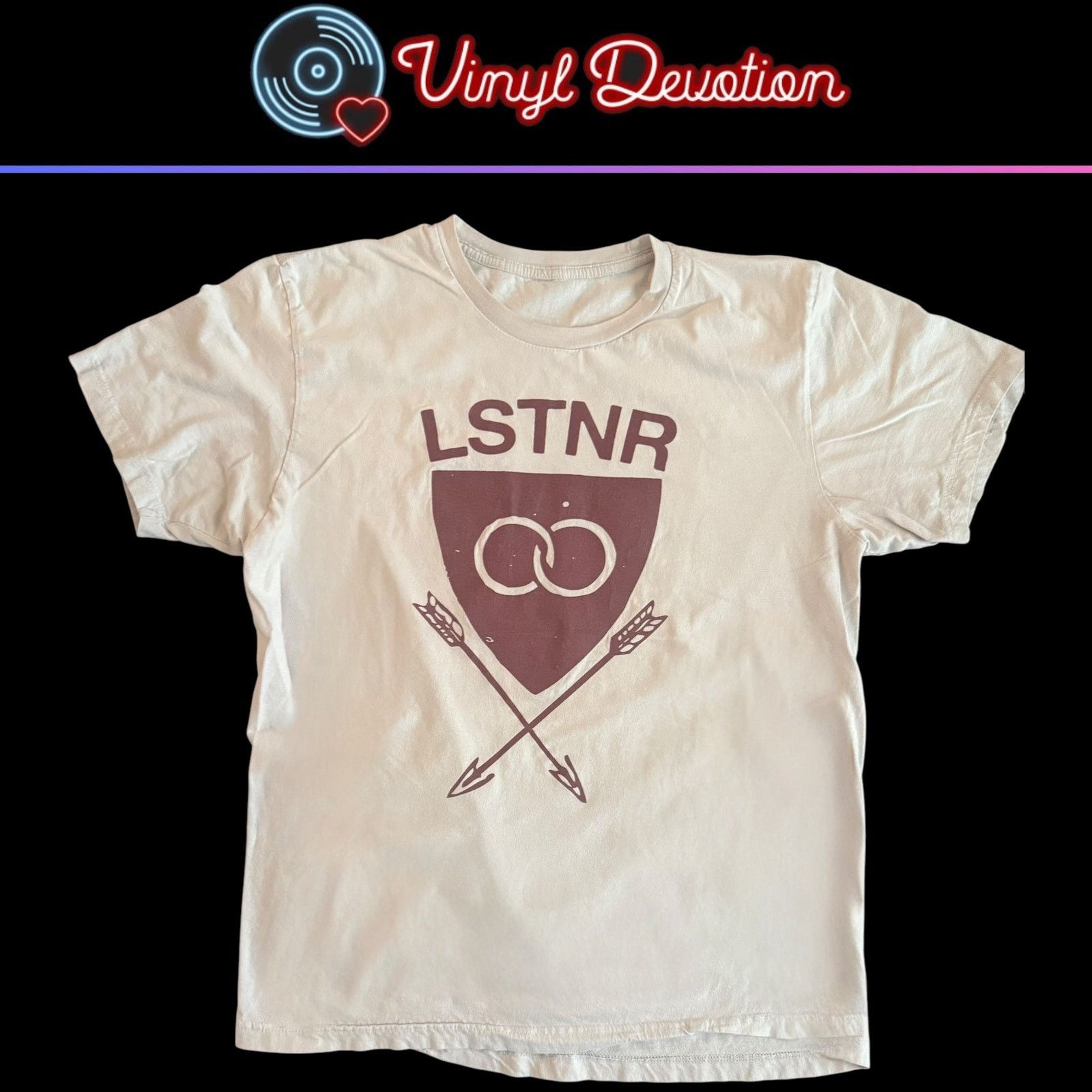 Band Tees LSTNR Music Studio Founded Dave Chase Tan T-Shirt Size L Size US L / EU 52-54 / 3 - 1 Thumbnail