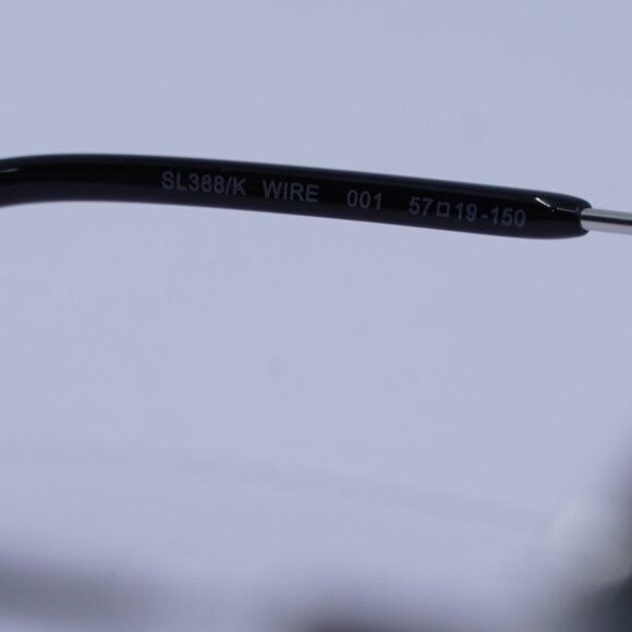 Saint Laurent Paris Saint Laurent SL388/K WIRE 001 Sunglasses Silver Square Size ONE SIZE - 4 Thumbnail