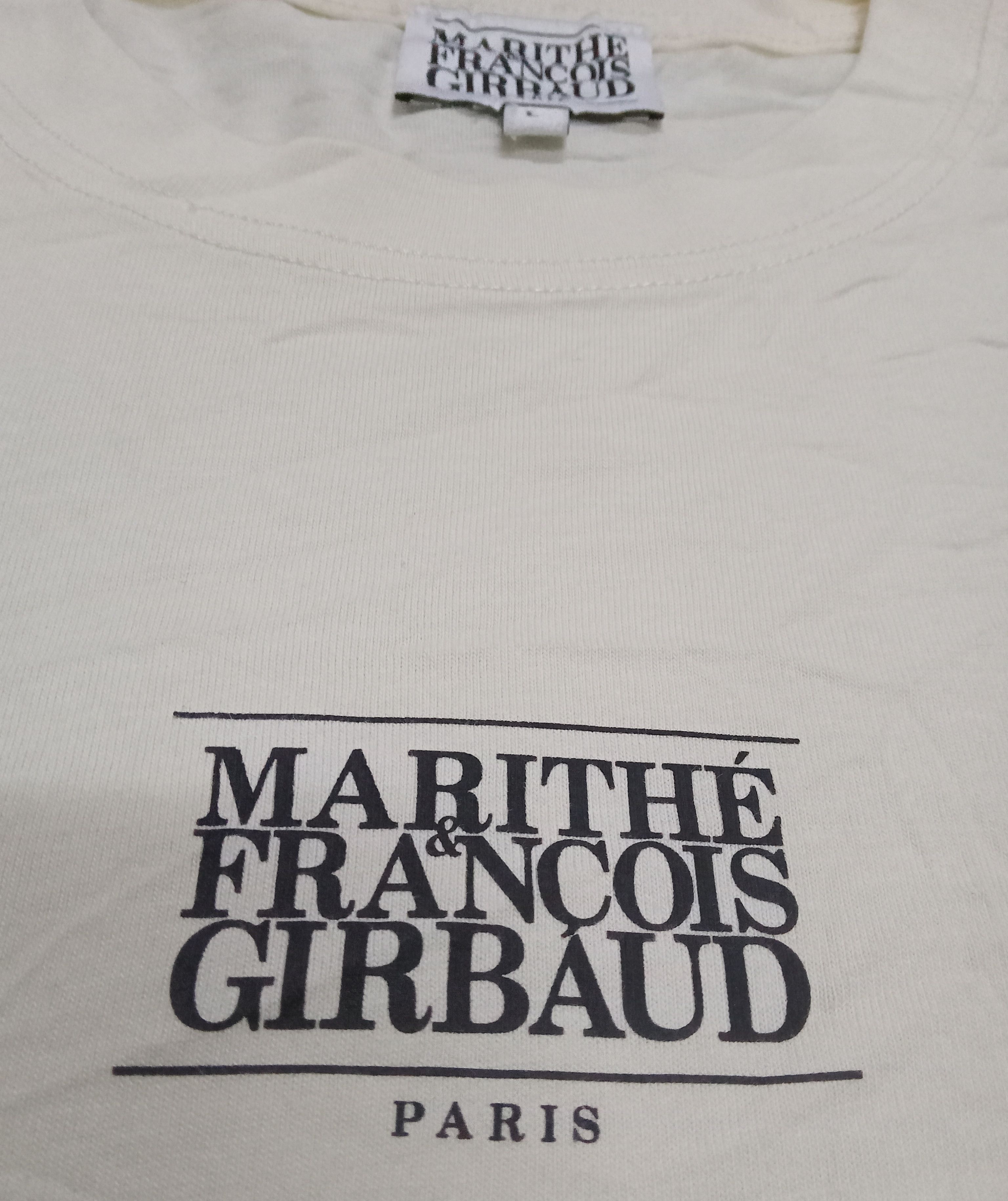 Marithe + Francois Girbaud Marithe Francois Girbaud Centre Spell Out T Shirt Size US L / EU 52-54 / 3 - 5 Thumbnail