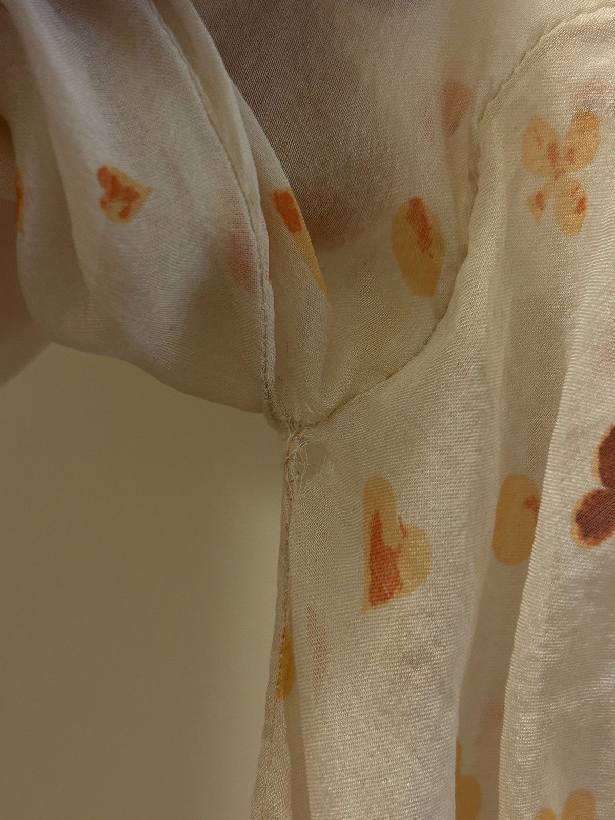 Jean Paul Gaultier Vintage pleated silk blouse with printed pattern Size M / US 6-8 / IT 42-44 - 14 Thumbnail