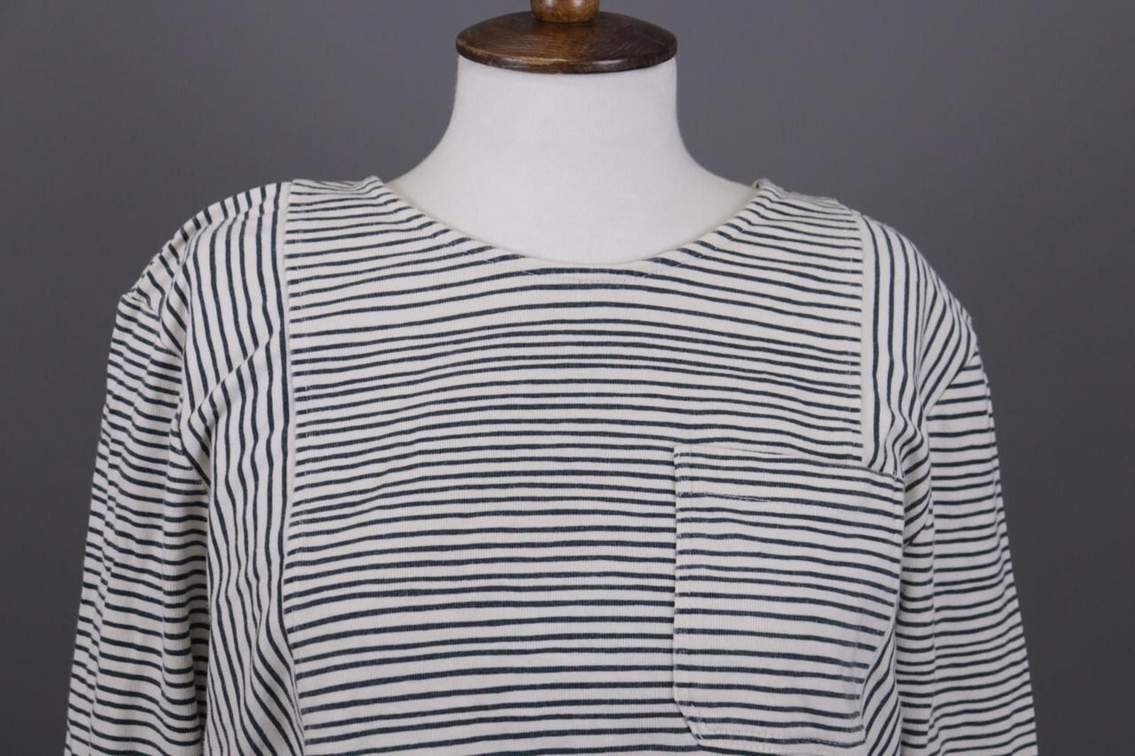 YMC YMC You Must Create White Striped Cropped Sweater Size S Size S / US 4 / IT 40 - 2 Thumbnail