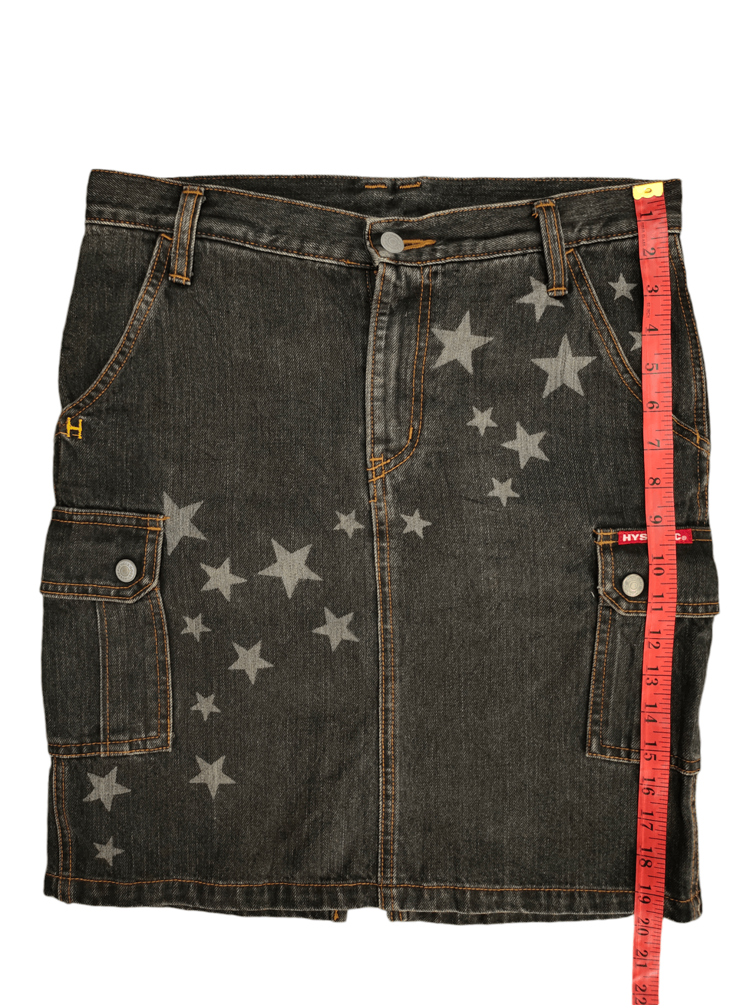 Hysteric Glamour Vintage 90s Hysteric Glamour Stars Cargo Denim Skirt Size 31" - 6 Thumbnail