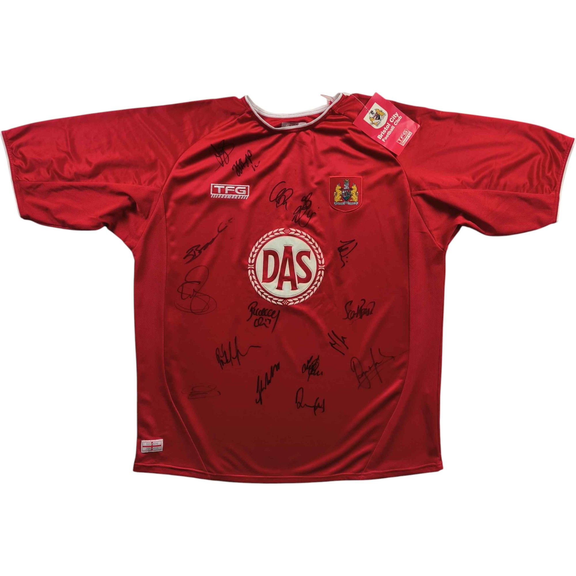 Other NEW SIGNED Bristol City 2004-05 TFG home football jersey XL Size US XL / EU 56 / 4 - 1 Thumbnail