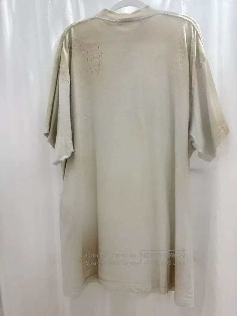 Balenciaga Balenciaga White Manchester United Mud Dye Destroyed Embro Size US M / EU 48-50 / 2 - 2 Thumbnail