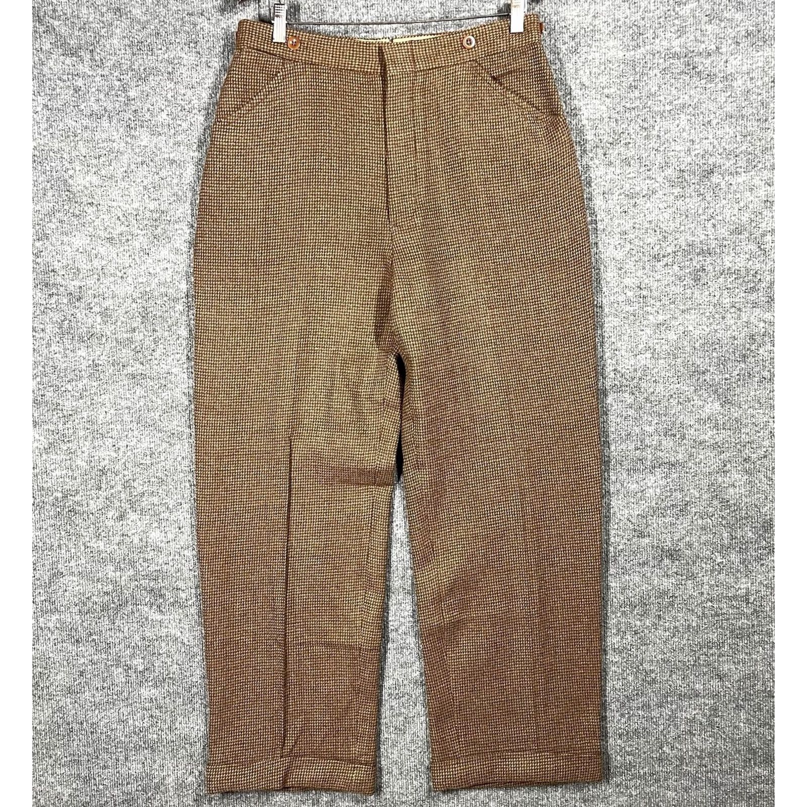 Polo Ralph Lauren VINTAGE Polo Ralph Lauren Pants Mens 32x30 Tweed Wool USA 80s 90s Size US XS / EU 42 / 0 - 2 Thumbnail