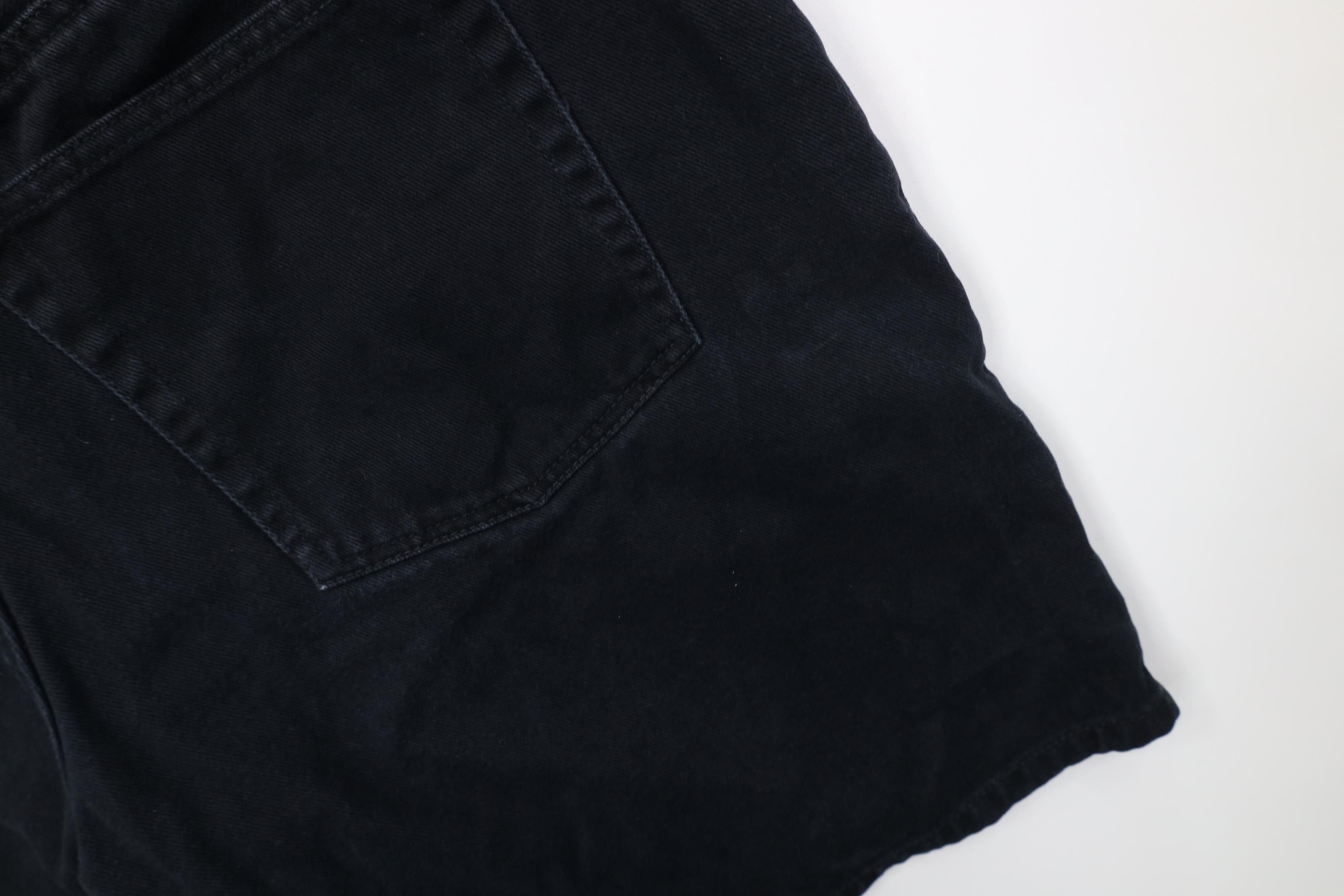 Vintage Vintage 90s Streetwear Above Knee Denim Jean Shorts Black Size US 38 / EU 54 - 13 Thumbnail