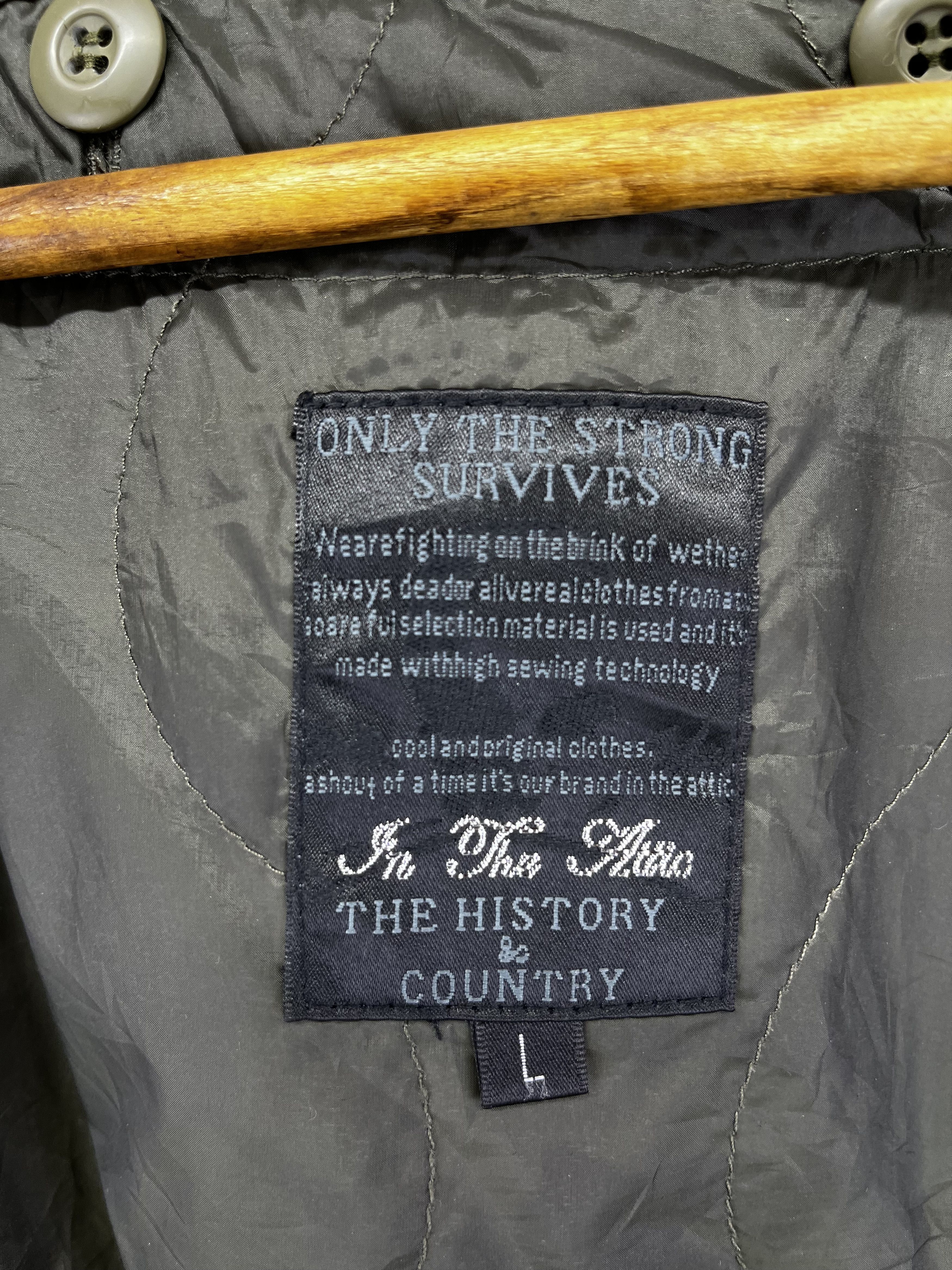In The Attic Vintage In the Attic Hooded Rare Zip Up Jacket Size L / US 10 / IT 46 - 7 Thumbnail