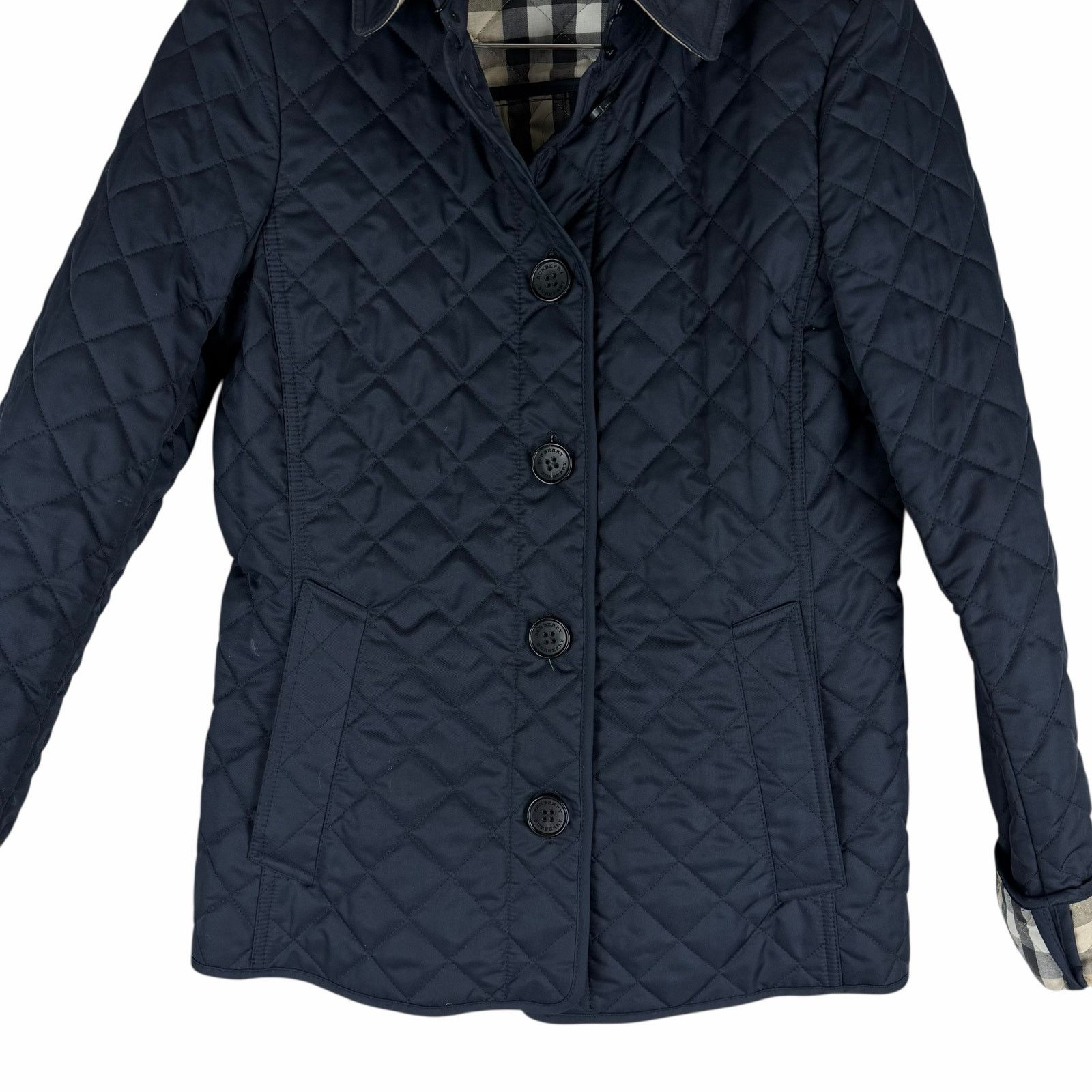 Burberry Burberry Ashurst Diamond Quilted Jacket Dark Blue Size XS Size XS / US 0-2 / IT 36-38 - 6 Thumbnail