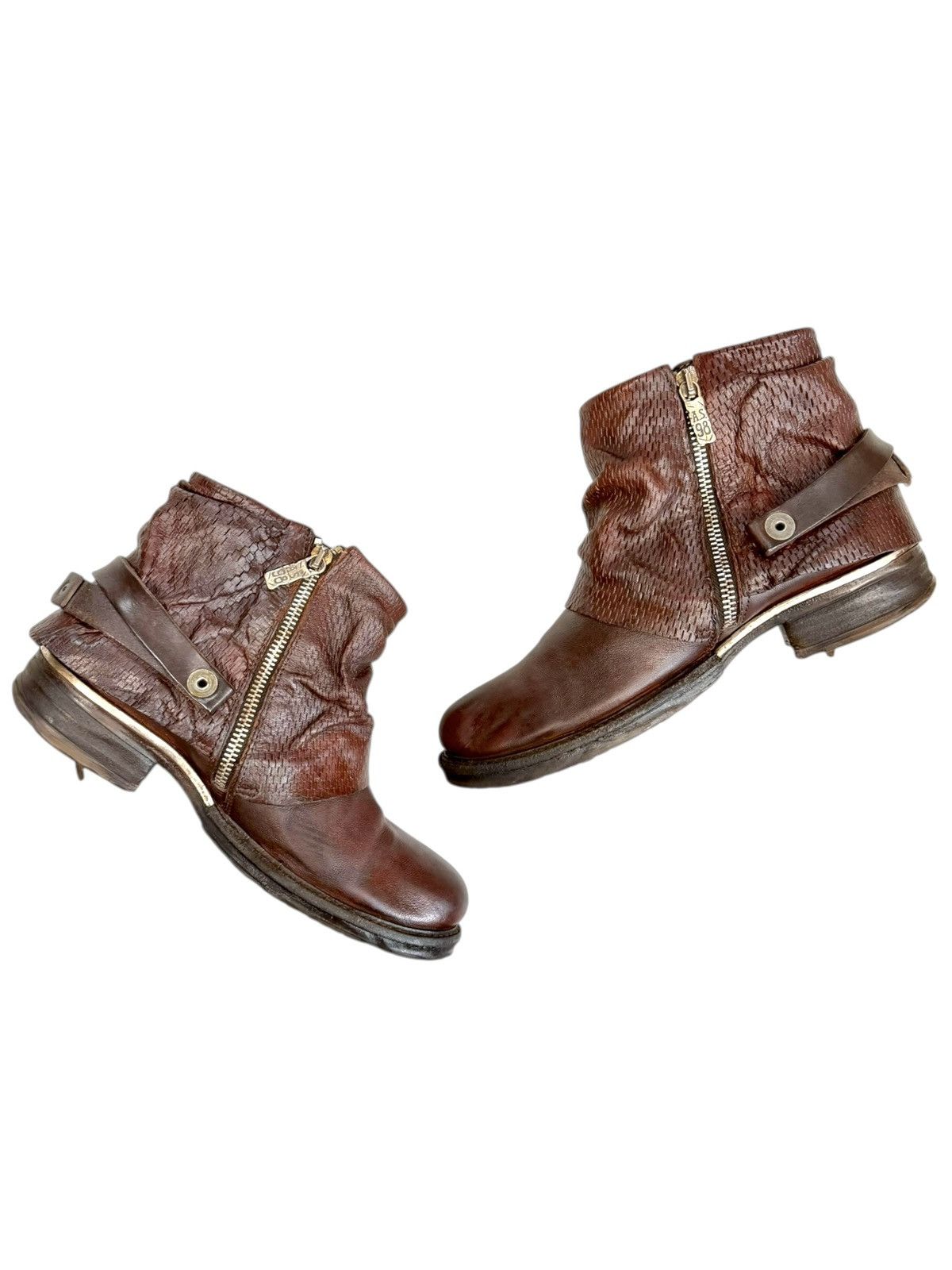 A.S.98 Vintage A.S. 98 Leather Boots Avantgarde Airstep Guidi style Size US 8 / IT 38 - 2 Thumbnail