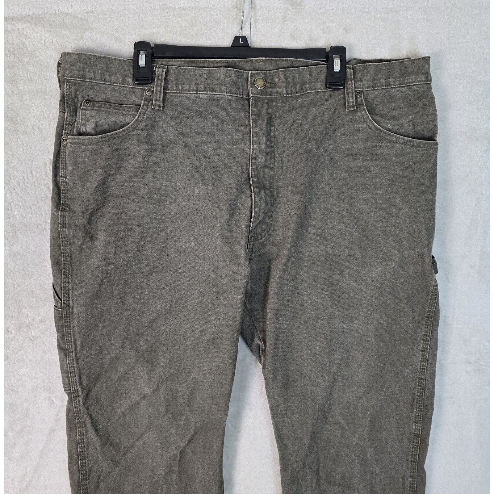 Dickies Dickies Men's 40X32 Canvas Carpenter Pants Relaxed Fit Gray Size US 40 / EU 56 - 3 Thumbnail