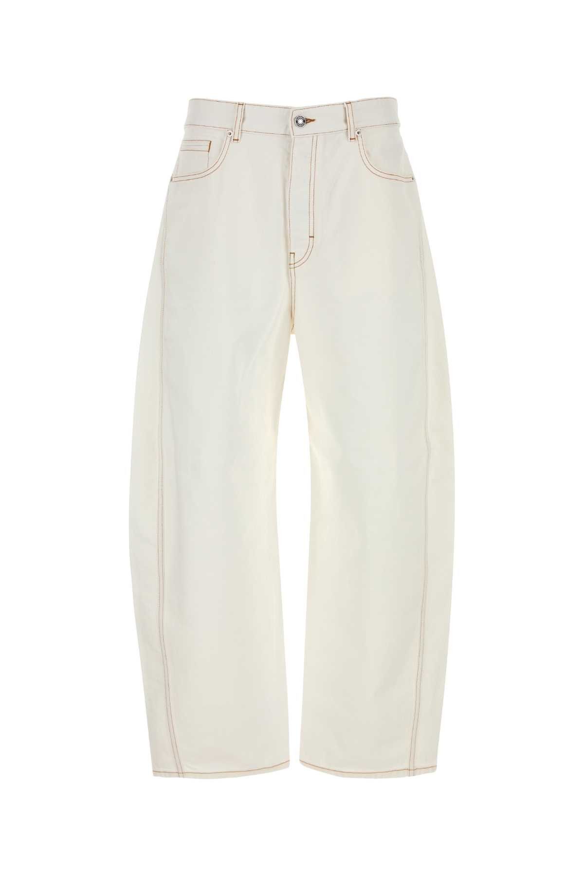 Givenchy White Denim Wide-Leg Jeans Size US 32 / EU 48 - 1 Thumbnail
