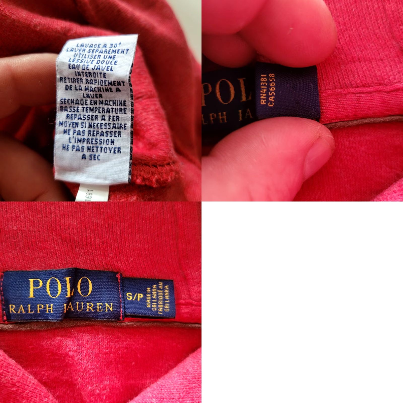 Polo Ralph Lauren Polo Ralph Lauren Vintage Shawl Collar Sweatshirt Red S Men Shirt Pullover Cotton 3-Button Embroidered Pony Size US S / EU 44-46 / 1 - 8 Thumbnail