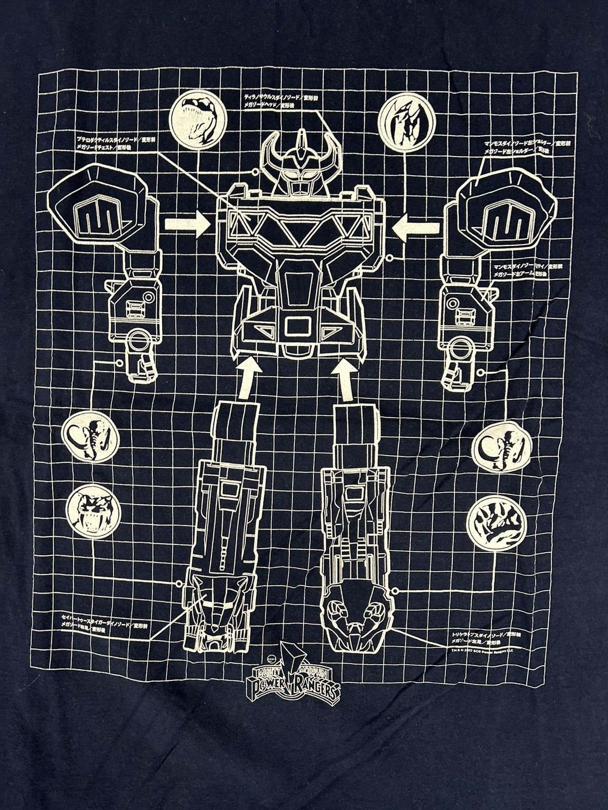 Vintage Crazy Vintage Y2K Essential Navy Power Rangers Tee Shirt Size US XL / EU 56 / 4 - 2 Thumbnail