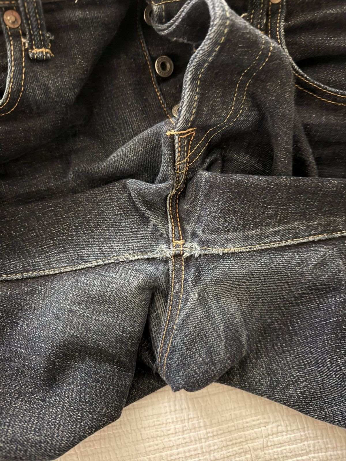 Oni ONI DENIM 16.5oz Natural Indigo Denim - ONI525-NI Size US 32 / EU 48 - 12 Thumbnail