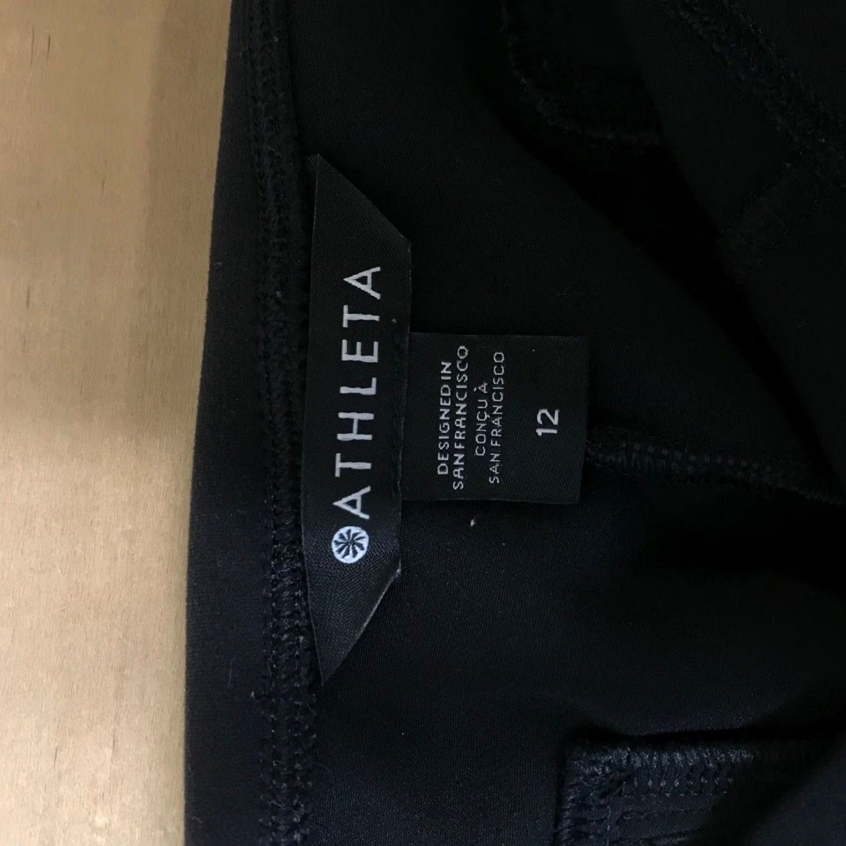 Athleta Athleta Black Tapered Ankle Pants Womens Size 12 Stretch Pull On Trouser Size 34" / US 12 / IT 48 - 7 Thumbnail