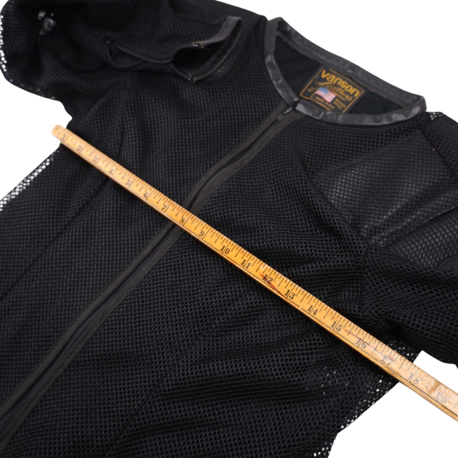 Vanson Leathers × Vintage Vintage Vanson Leathers Mesh Armor Padded Riding Jacket Size US S / EU 44-46 / 1 - 7 Thumbnail