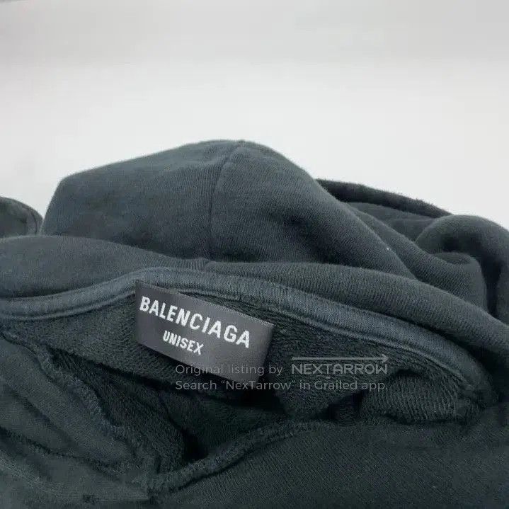 Balenciaga Balenciaga Black Logo Printed Hooded Sweatshirt. Size US M / EU 48-50 / 2 - 5 Thumbnail