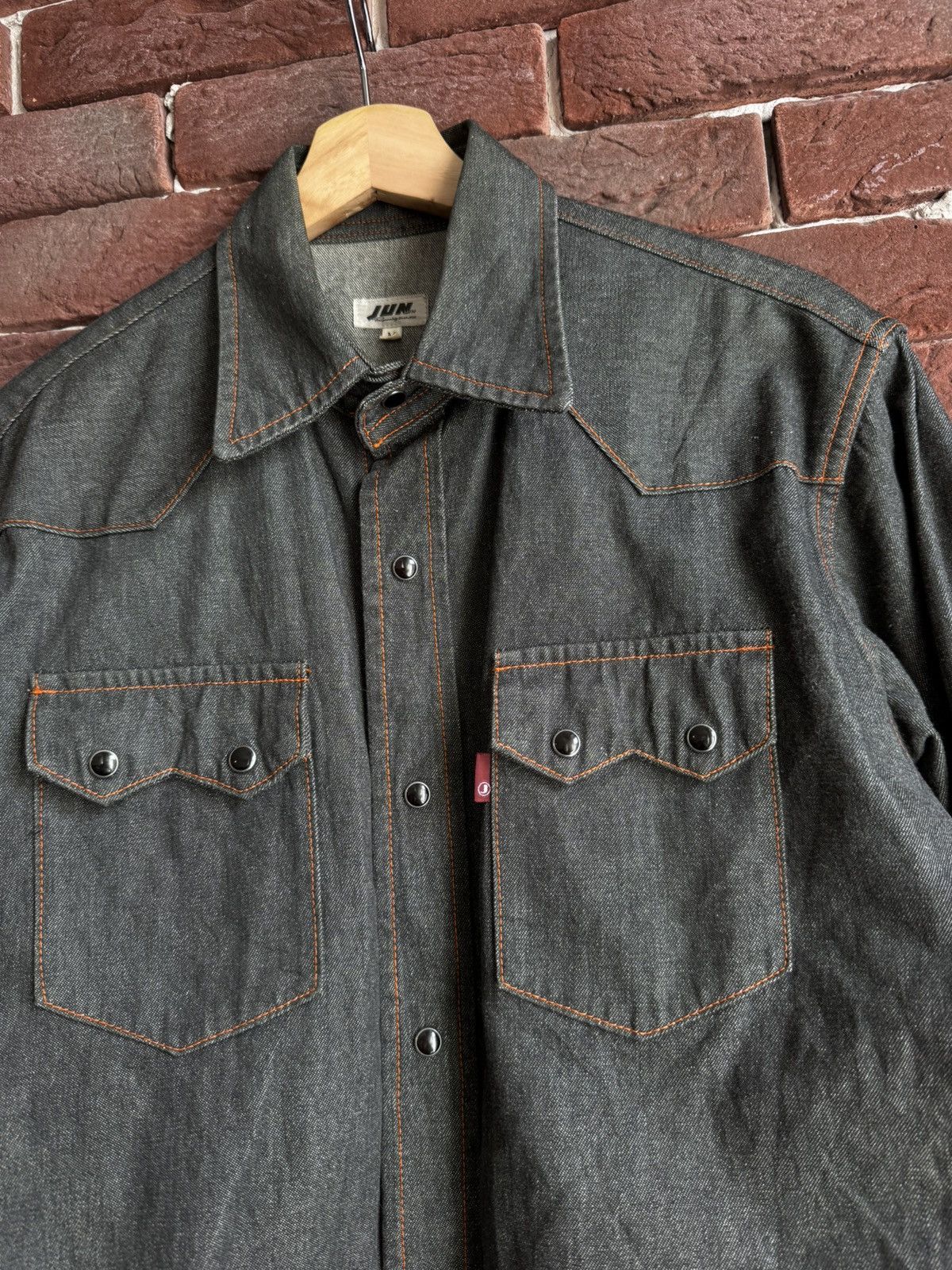 JUN MEN Rare Vintage Jun Men Japanese Designer Denim Button Shirt Size US M / EU 48-50 / 2 - 11 Thumbnail