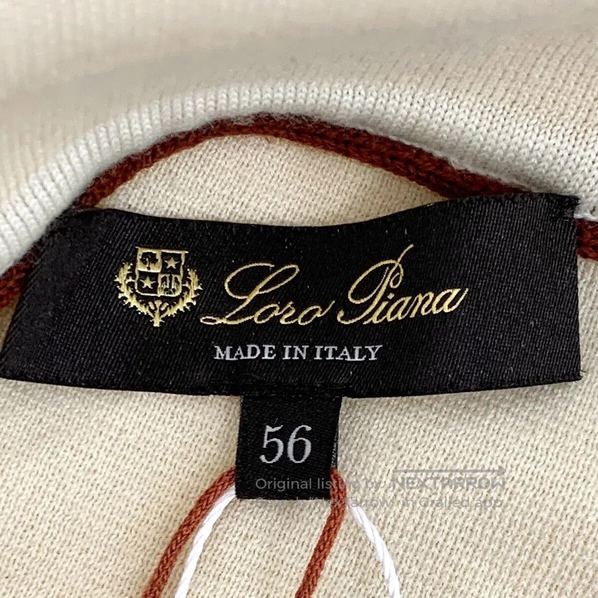 Loro Piana Loro Piana Beige Wool Turn-down Collar Long Sleeve Knit Sw Size US XL / EU 56 / 4 - 5 Thumbnail