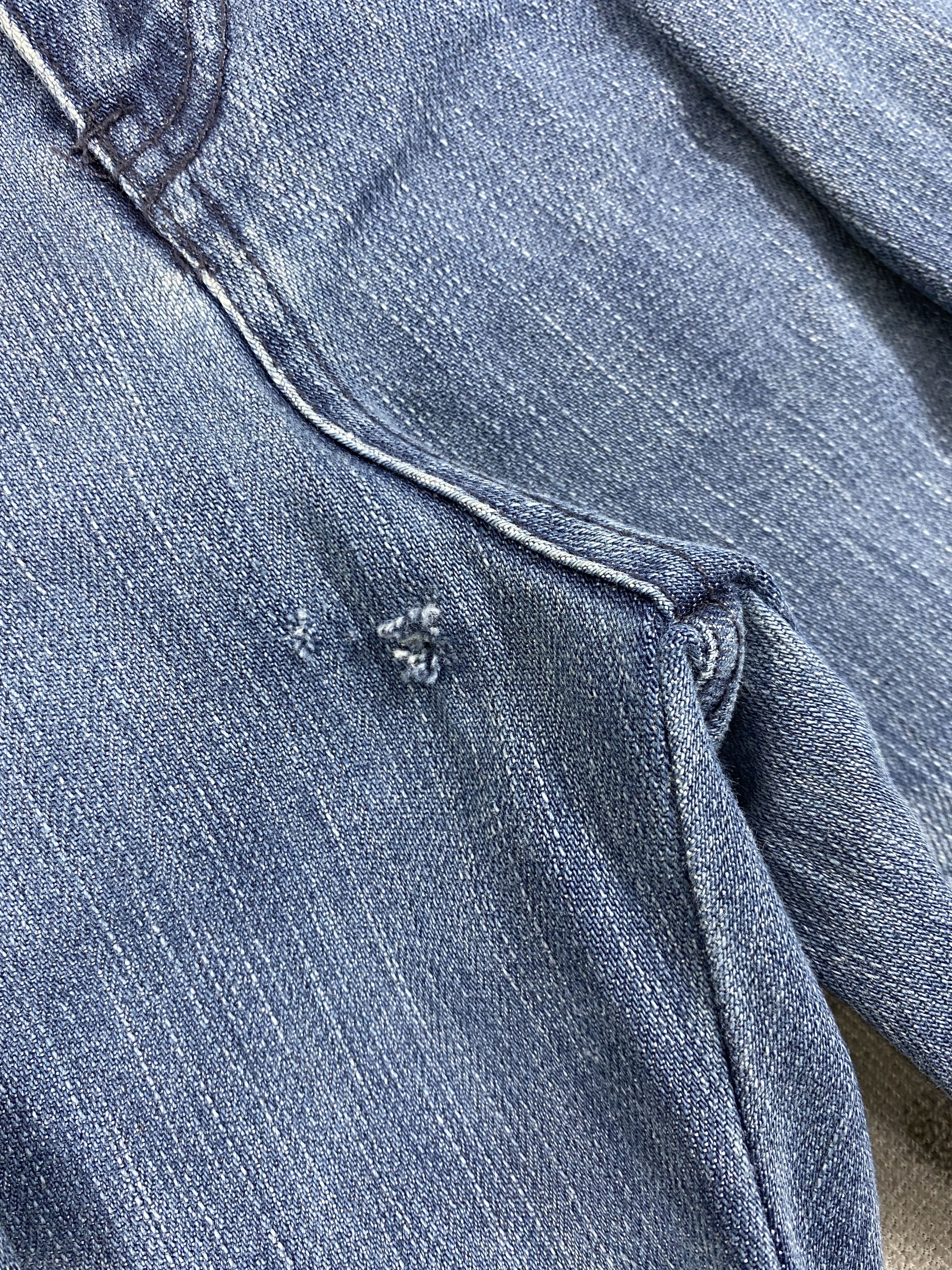 Japanese Brand Faded Blue Vintage Morgan Homme Jeans 32x33.5 Denim- JN3541 Size US 32 / EU 48 - 12 Thumbnail